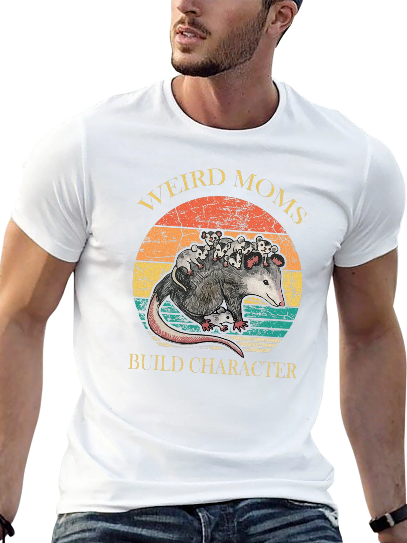 Weird Moms Build Character T-Shirt