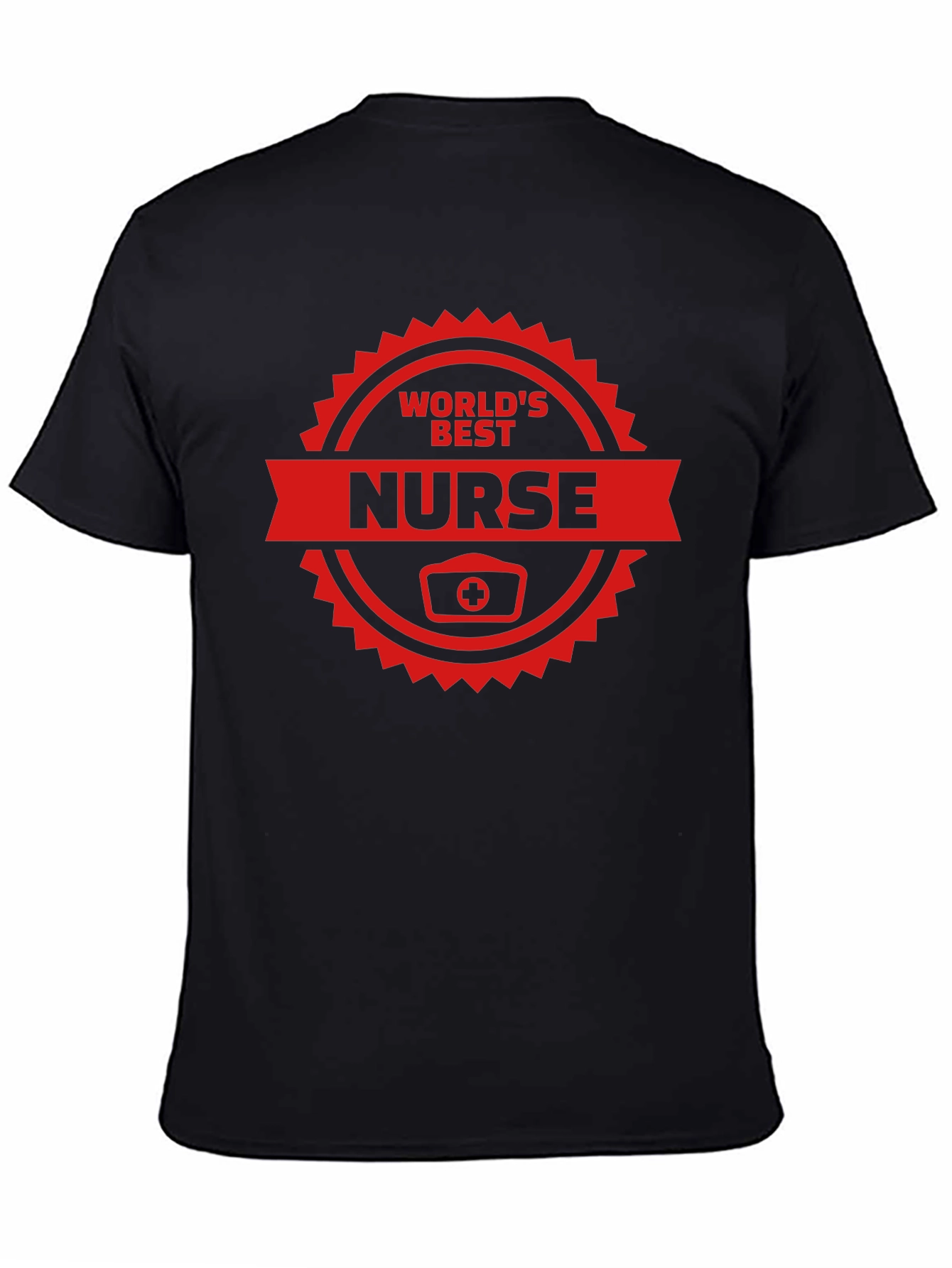Worlds Best Nurse Graphic T-Shirt - Black