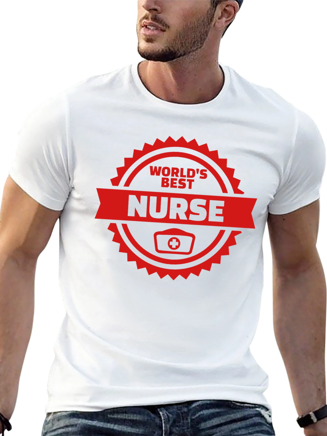 Worlds Best Nurse Graphic T-Shirt - Black