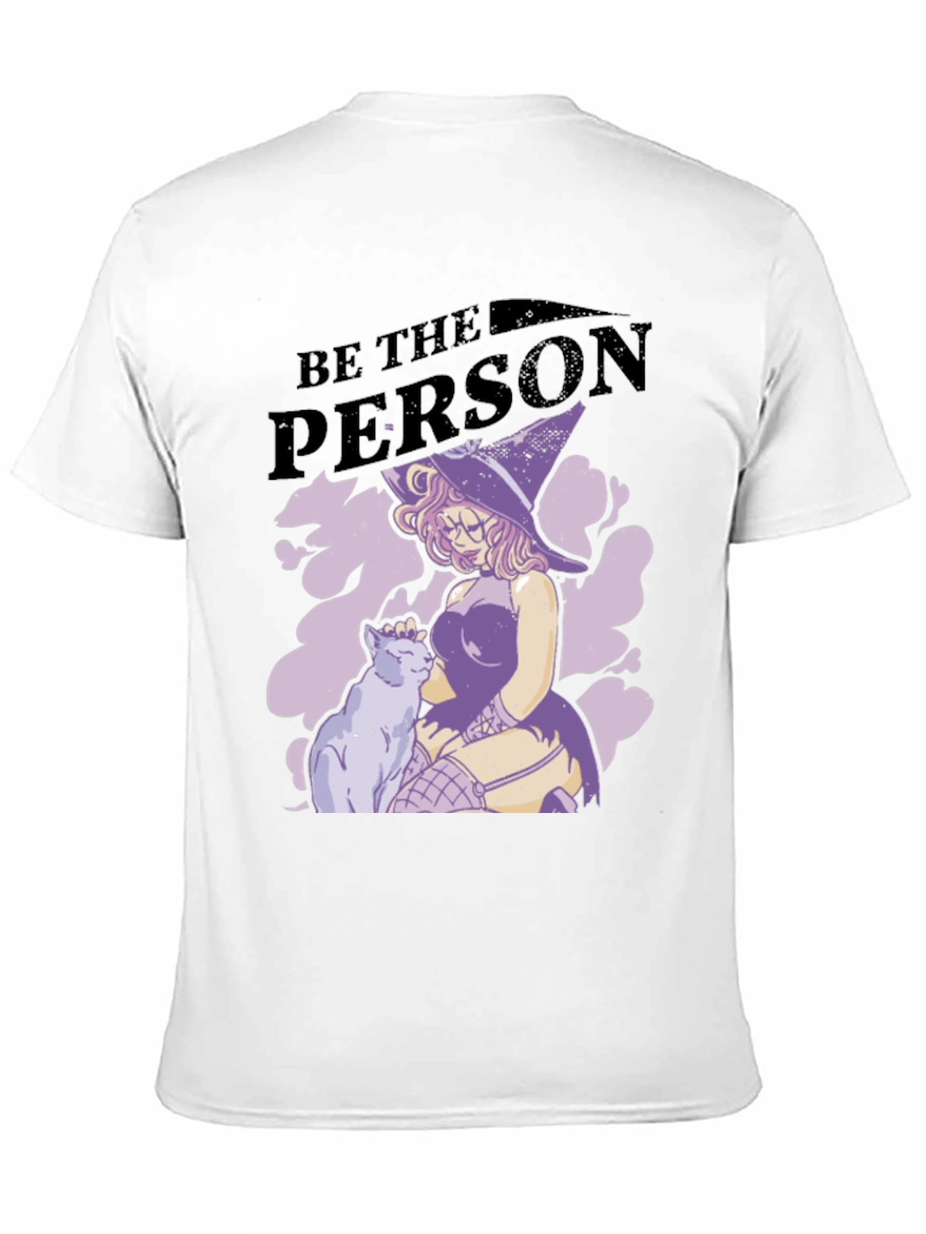 Witch and Cat Graphic T-Shirt