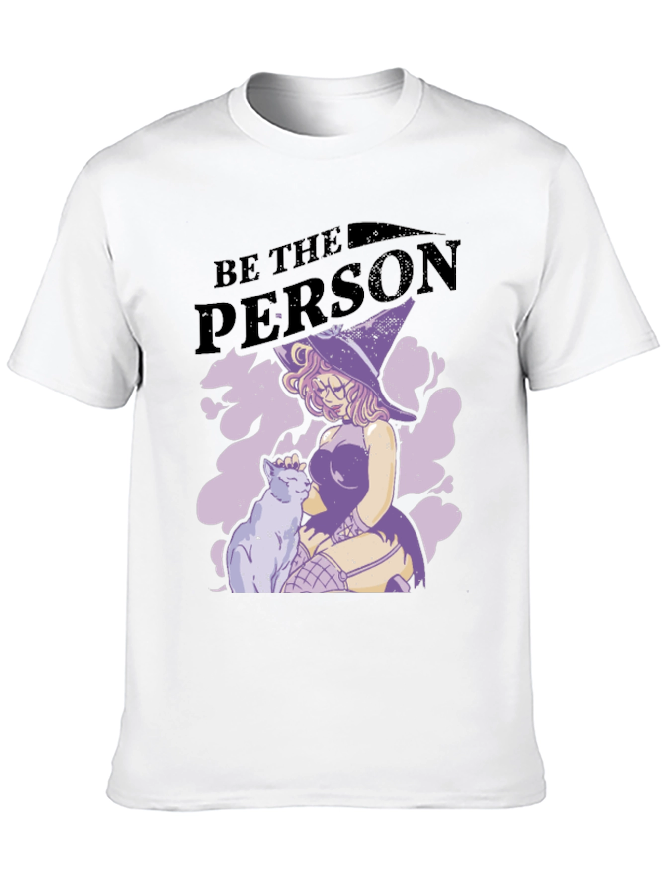 Witch and Cat Graphic T-Shirt