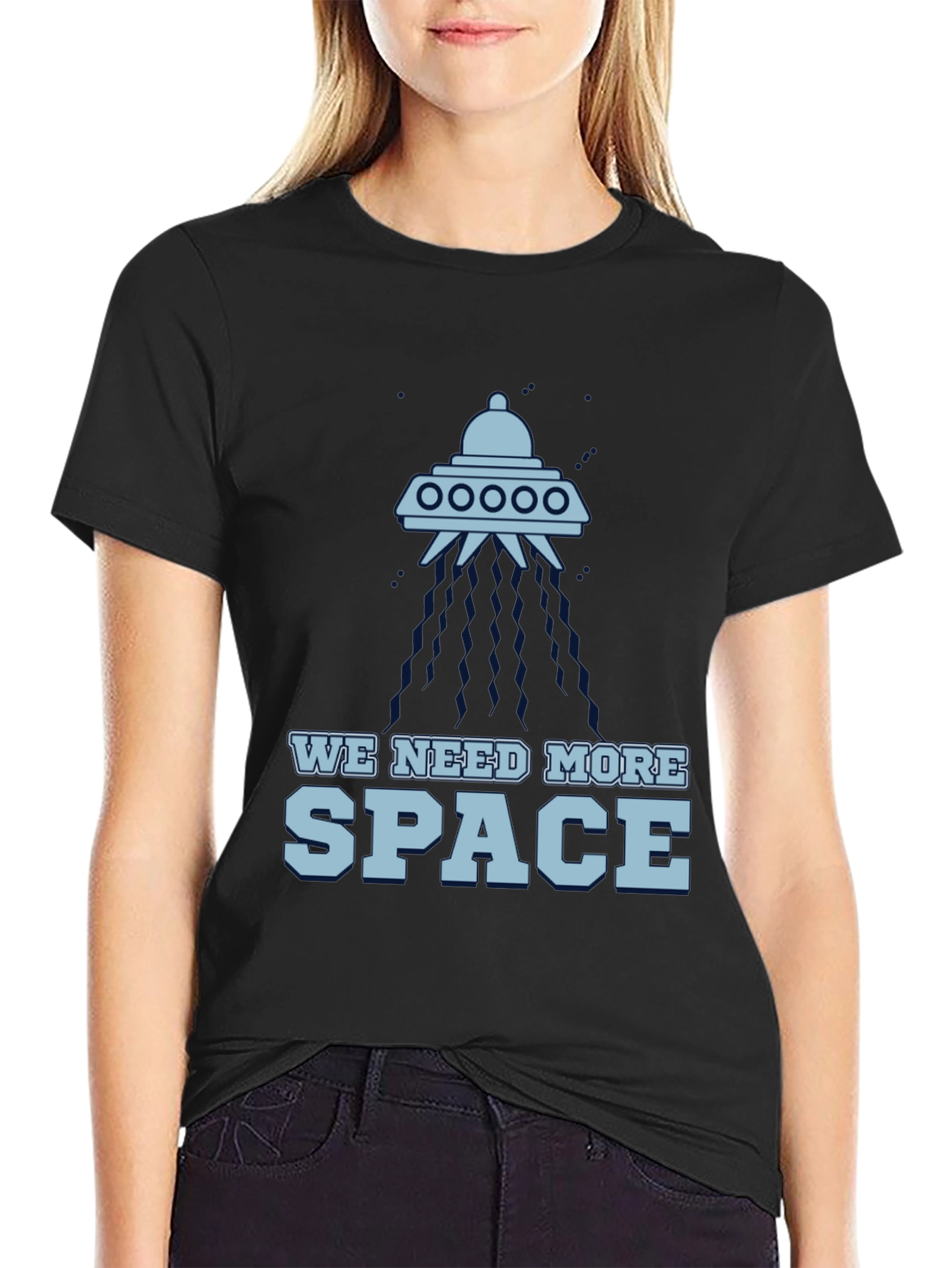 We Need More Space UFO Graphic T-Shirt
