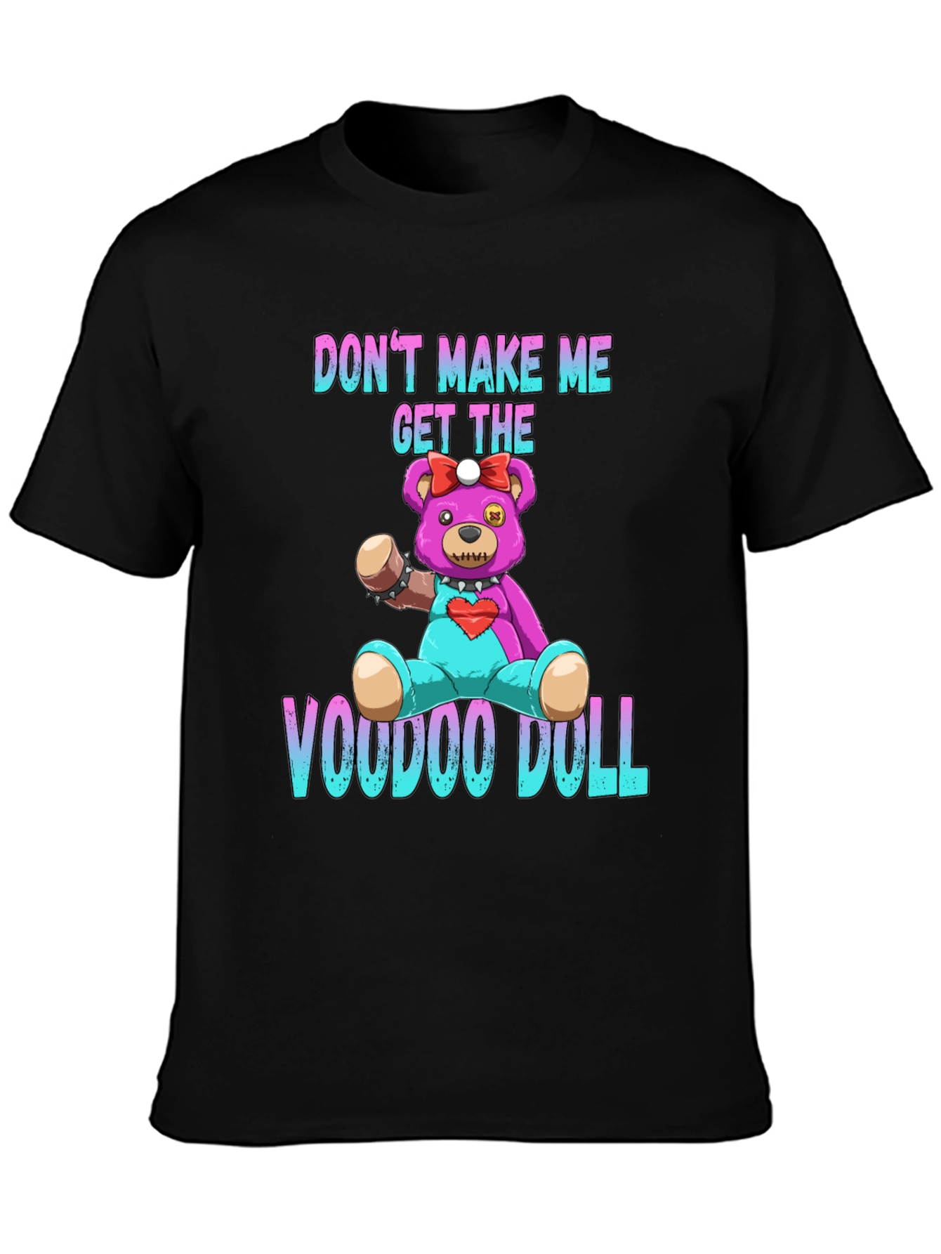 Voodoo Doll Graphic T-Shirt - Dark Humor Tee