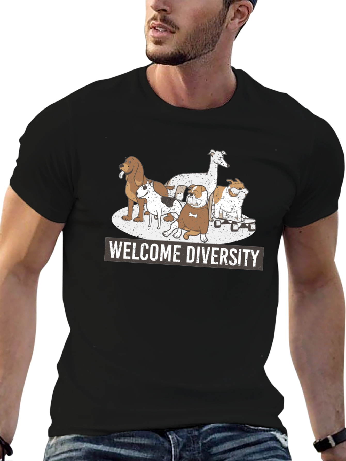 Welcome Diversity Dog T-Shirt