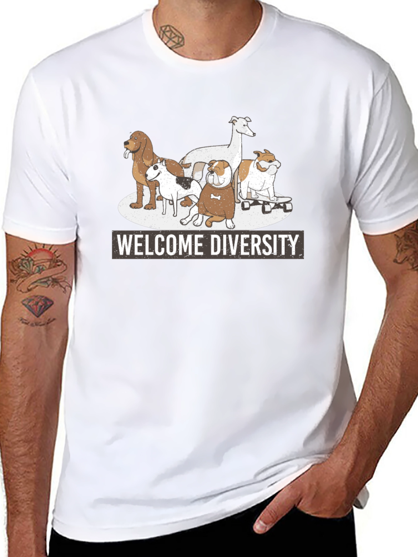Welcome Diversity Dog T-Shirt