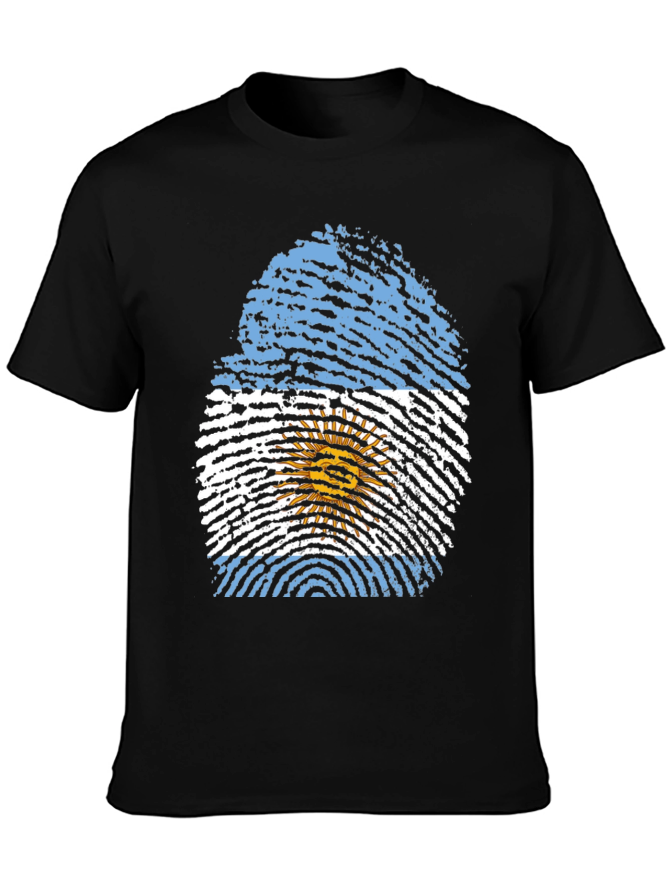Argentina Flag Fingerprint T-Shirt