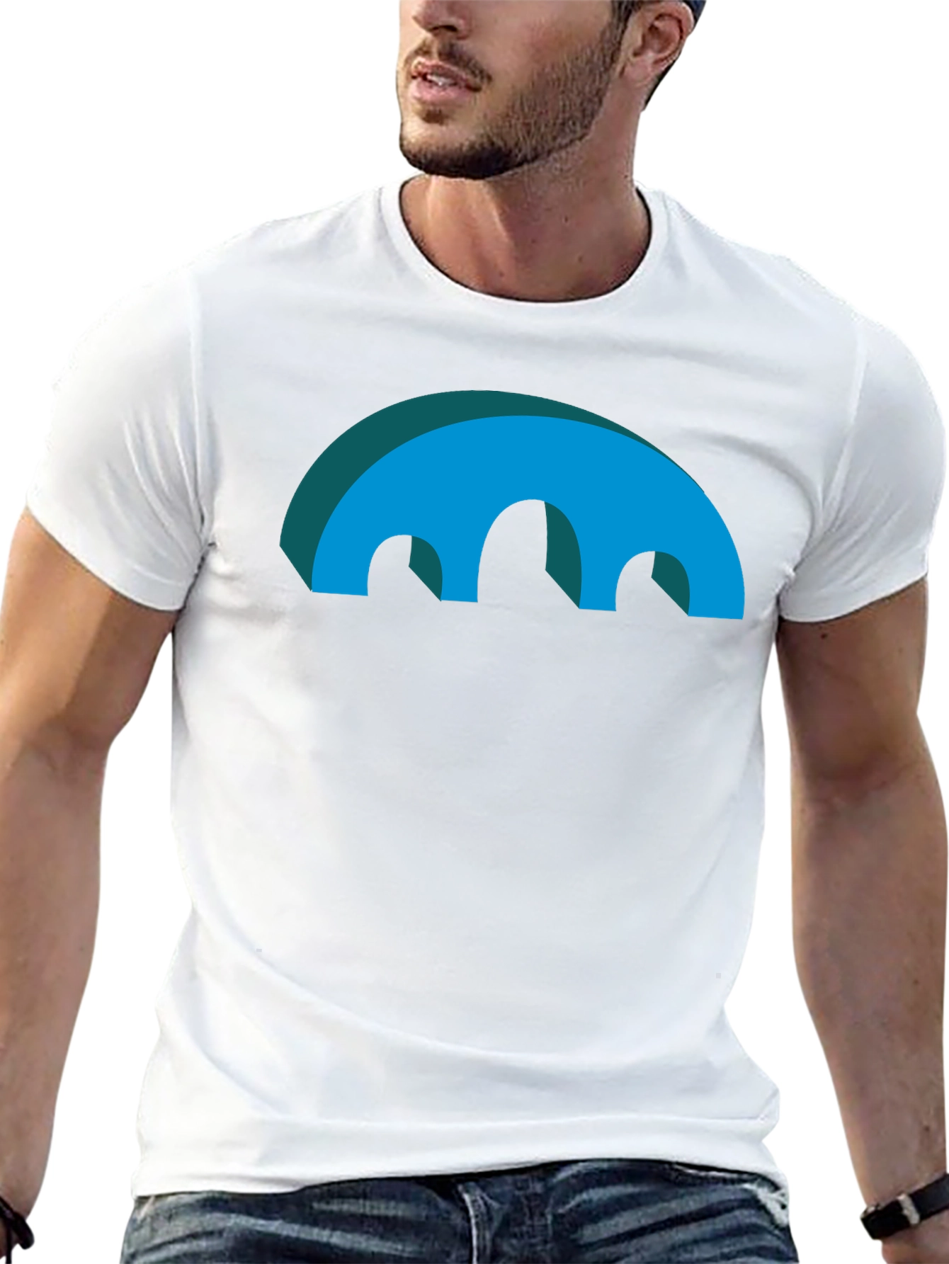 Abstract Arch Graphic T-Shirt - Modern Design