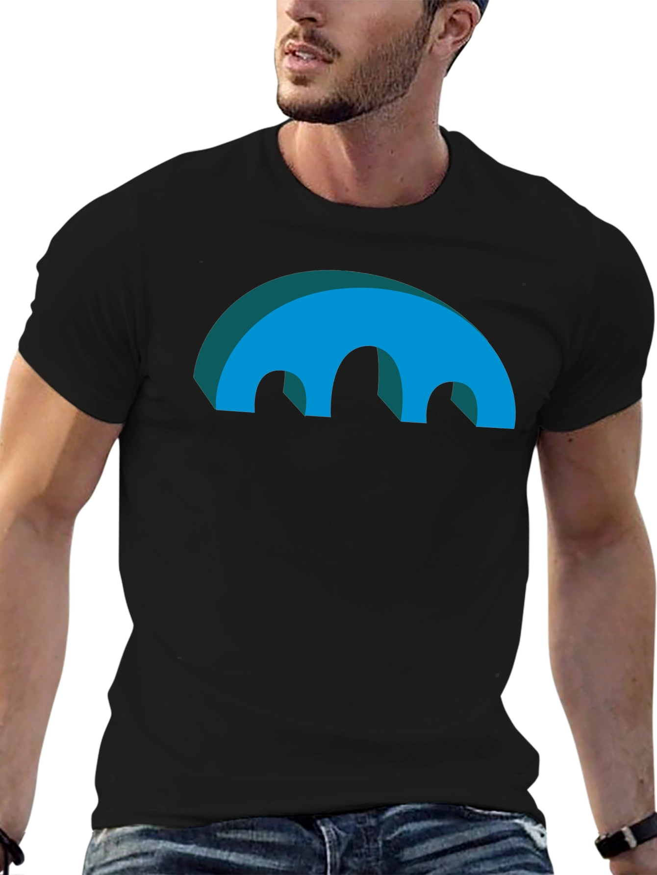 Abstract Arch Graphic T-Shirt - Modern Design