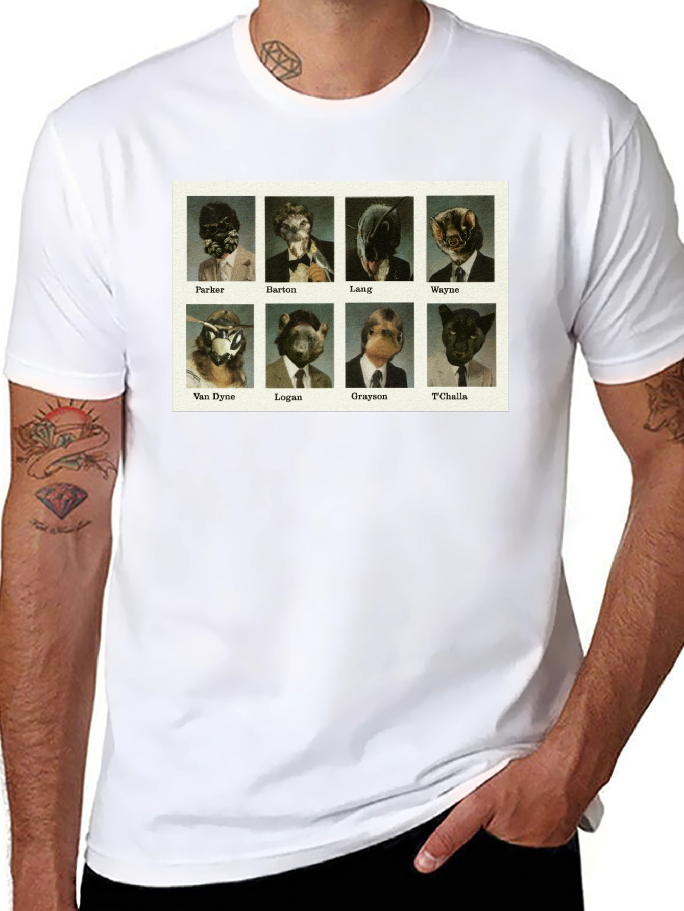 Animal Superhero Character T-Shirt