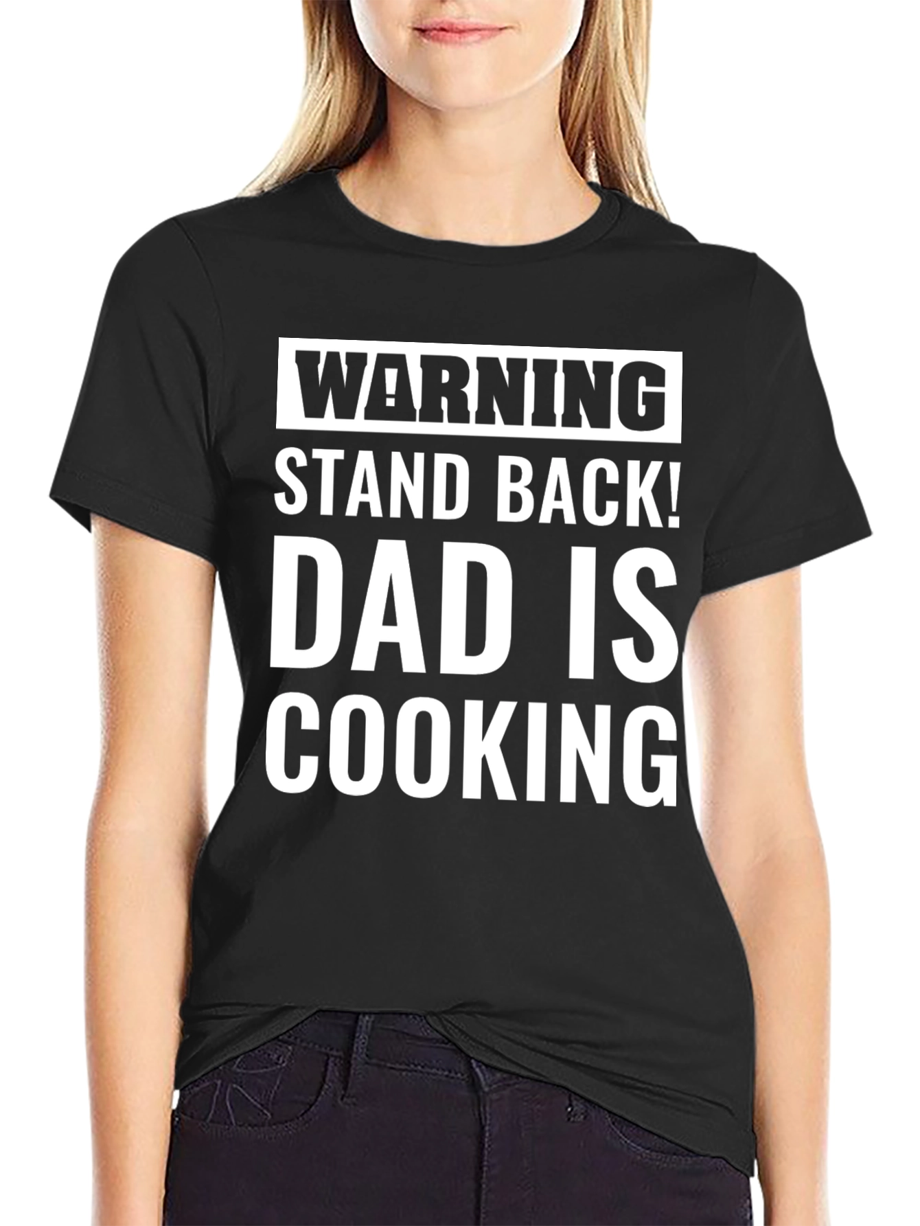 Warning Dad is Cooking T-Shirt Funny Gift
