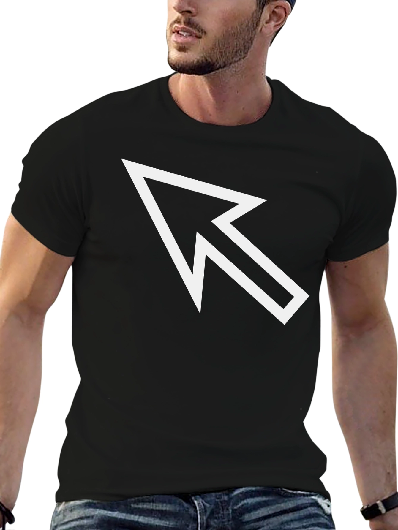 Arrow Pointer Graphic Tee - Bold Modern Design