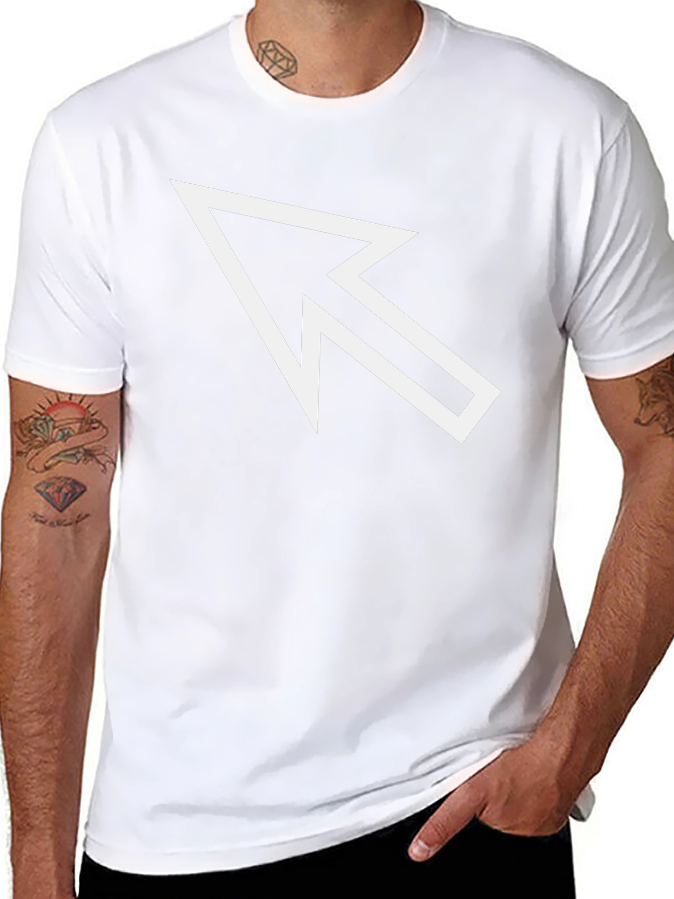 Arrow Pointer Graphic Tee - Bold Modern Design