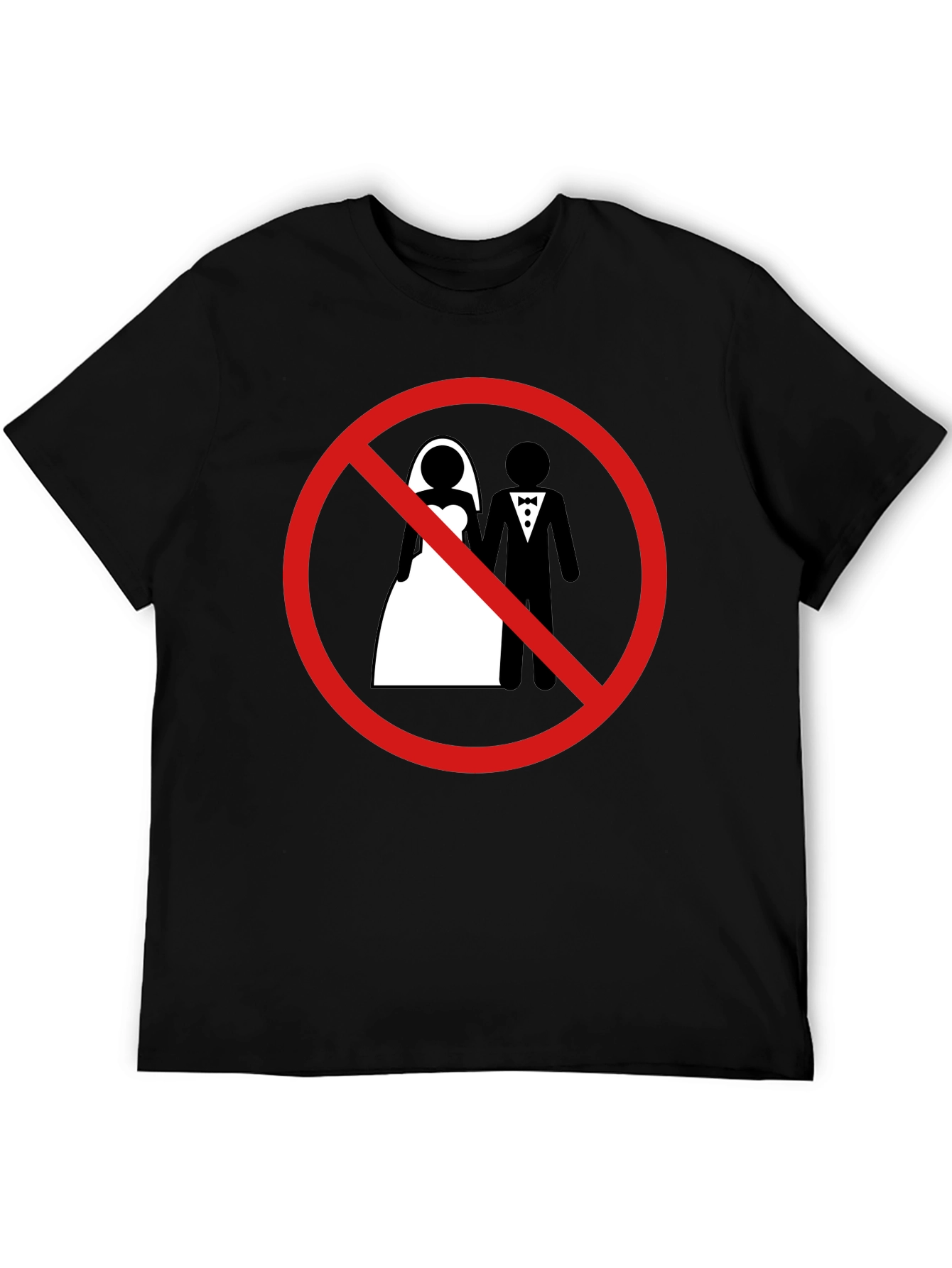 Anti-Marriage Graphic Tee - Black