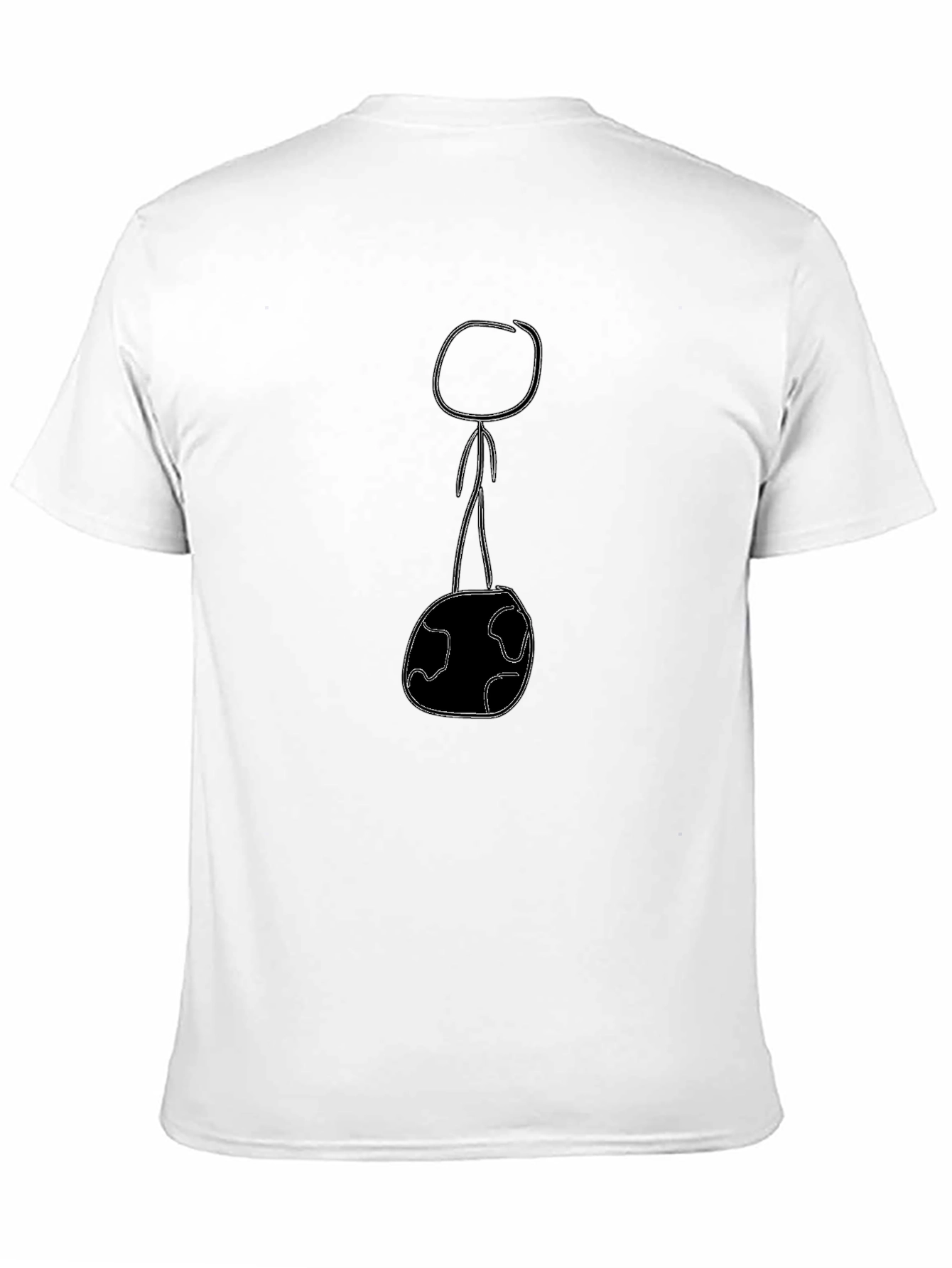 Whimsical World Graphic Tee - Casual Black T-Shirt