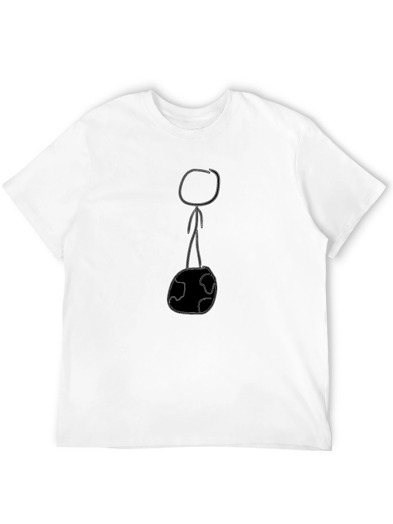Whimsical World Graphic Tee - Casual Black T-Shirt