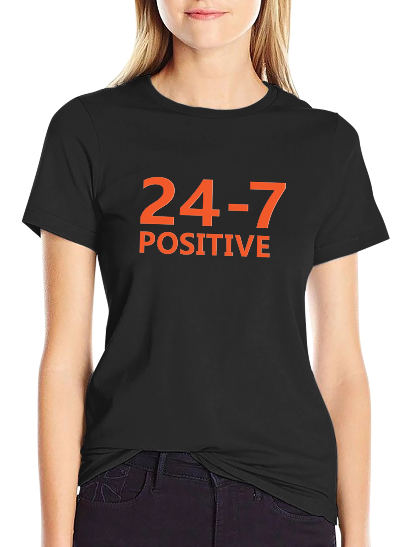 24-7 Positive Graphic Tee - Black Short Sleeve