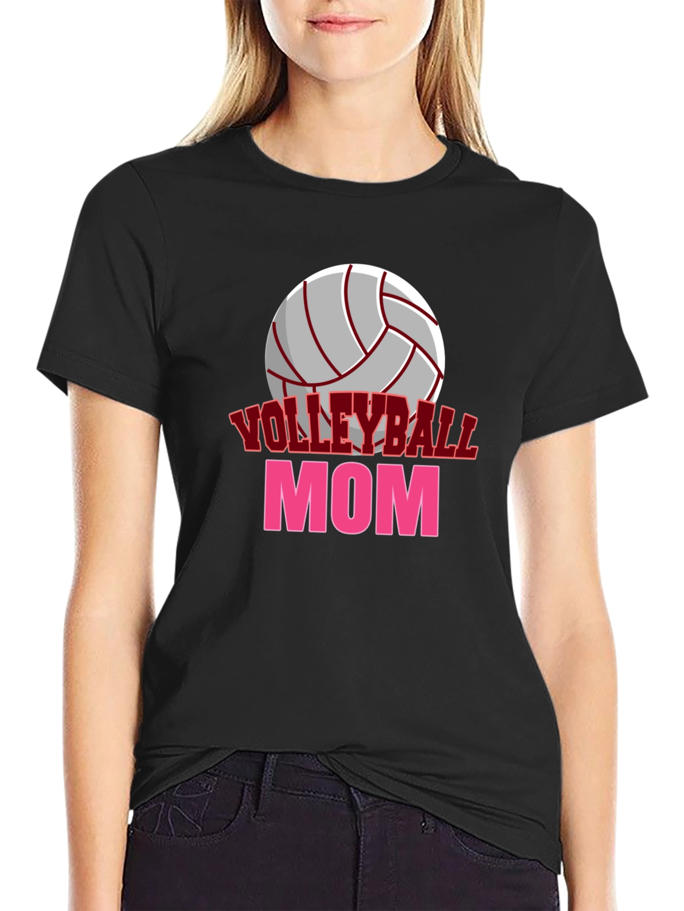 Volleyball Mom Graphic T-Shirt