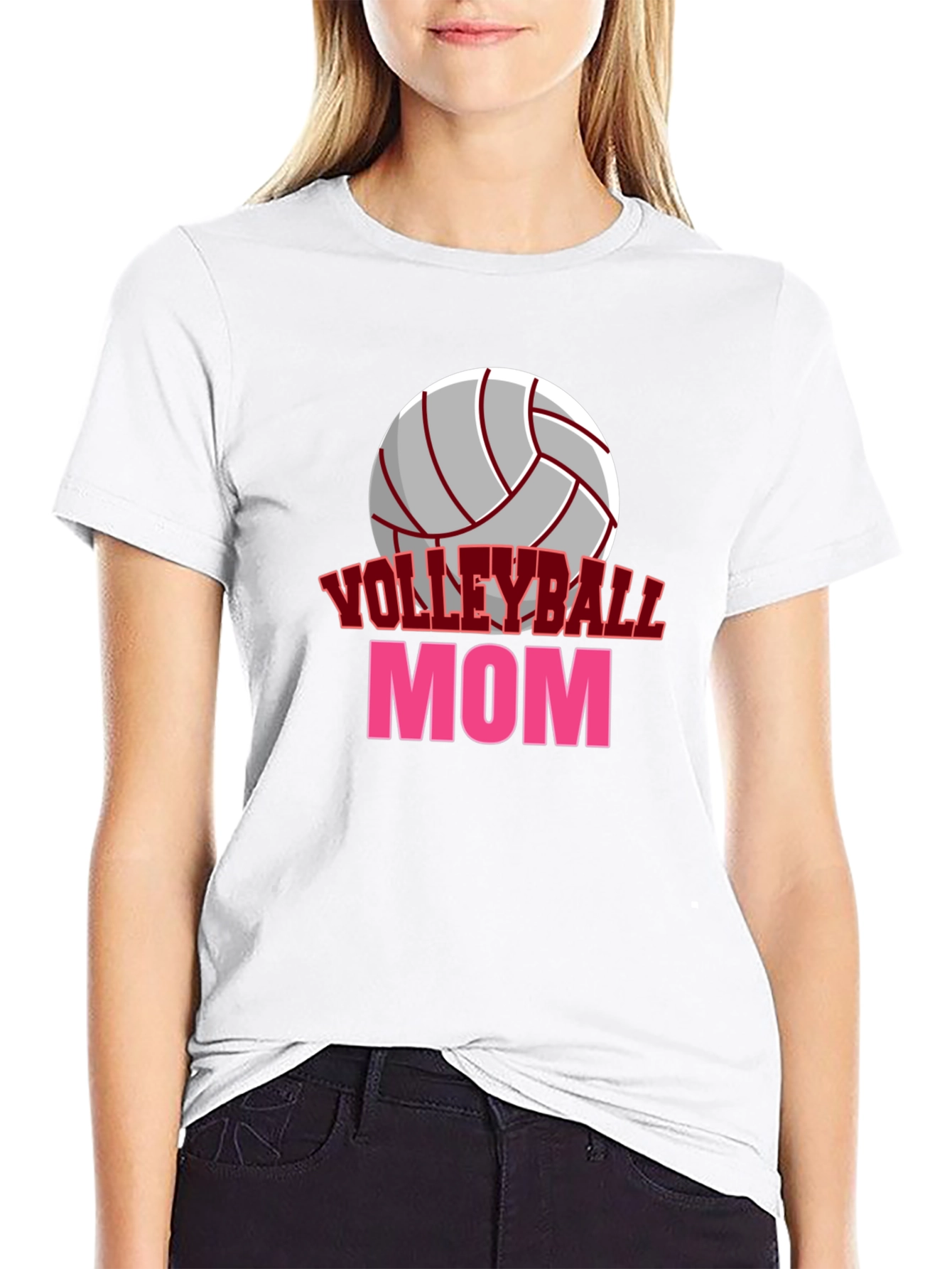 Volleyball Mom Graphic T-Shirt