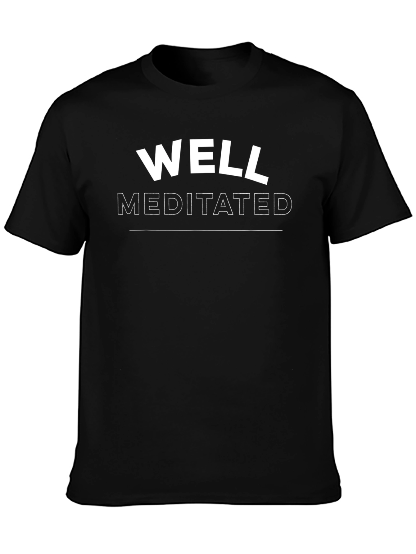 Well Meditated Graphic T-Shirt - Black