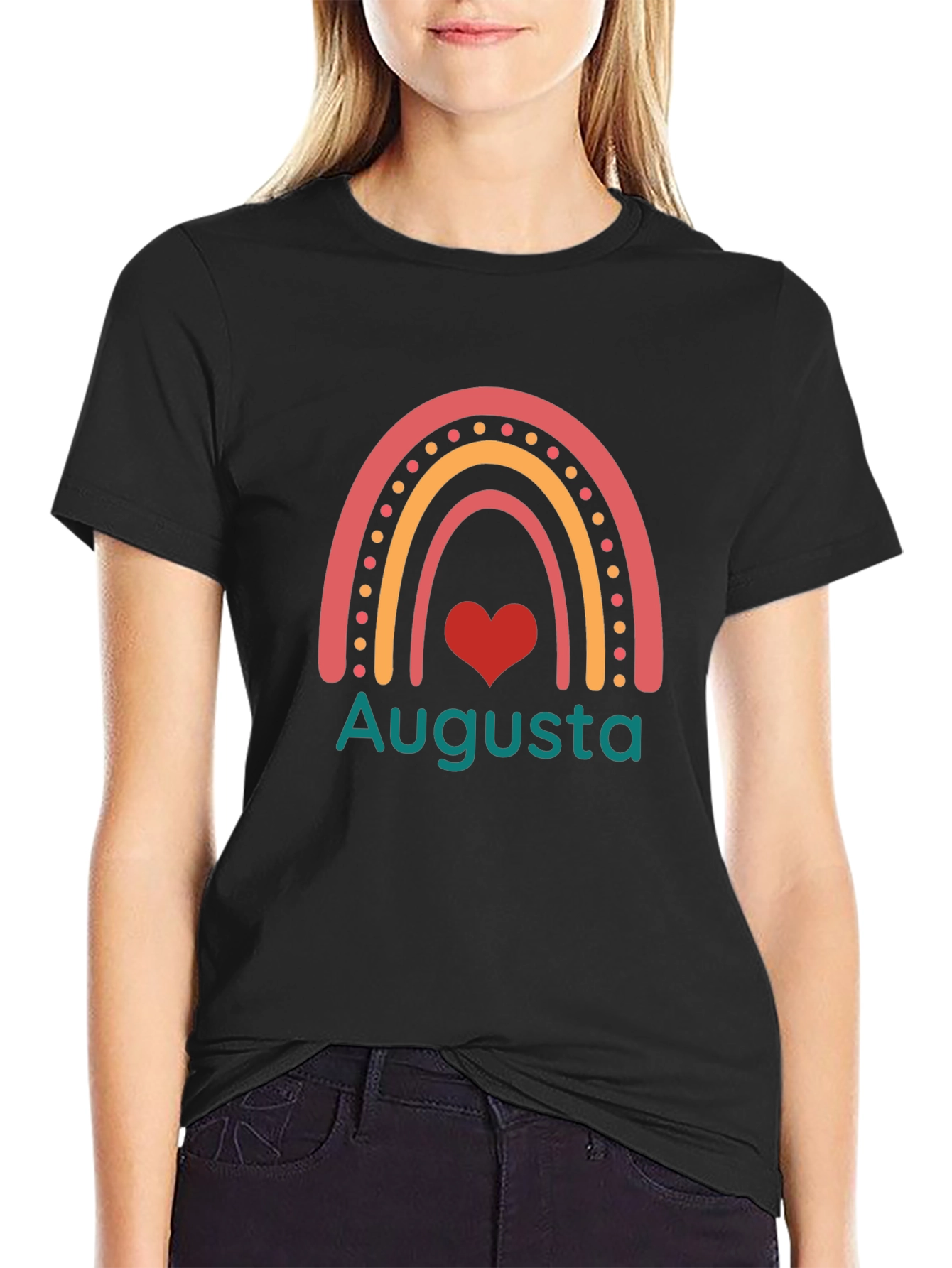 Augusta Rainbow Heart T-Shirt