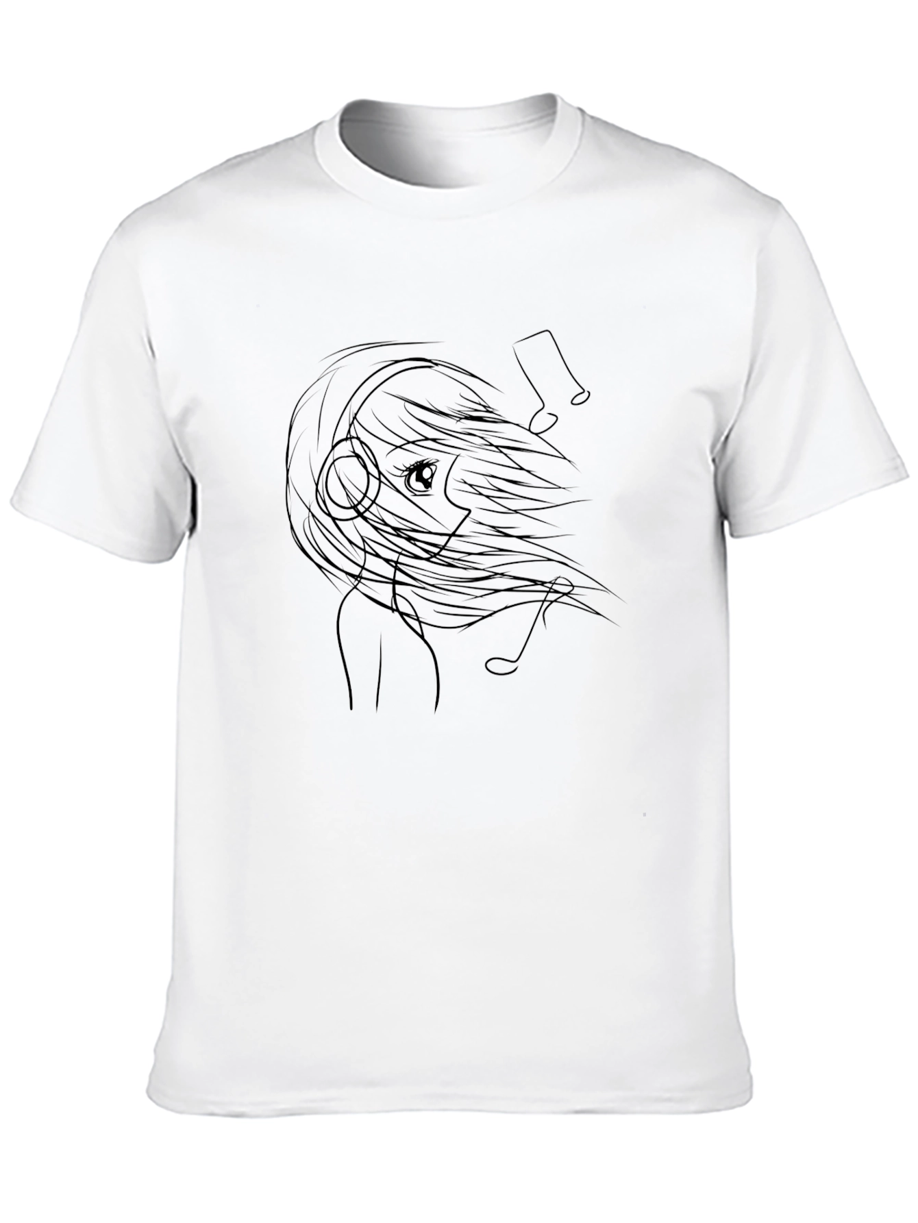 Anime Girl Music Lover T-Shirt