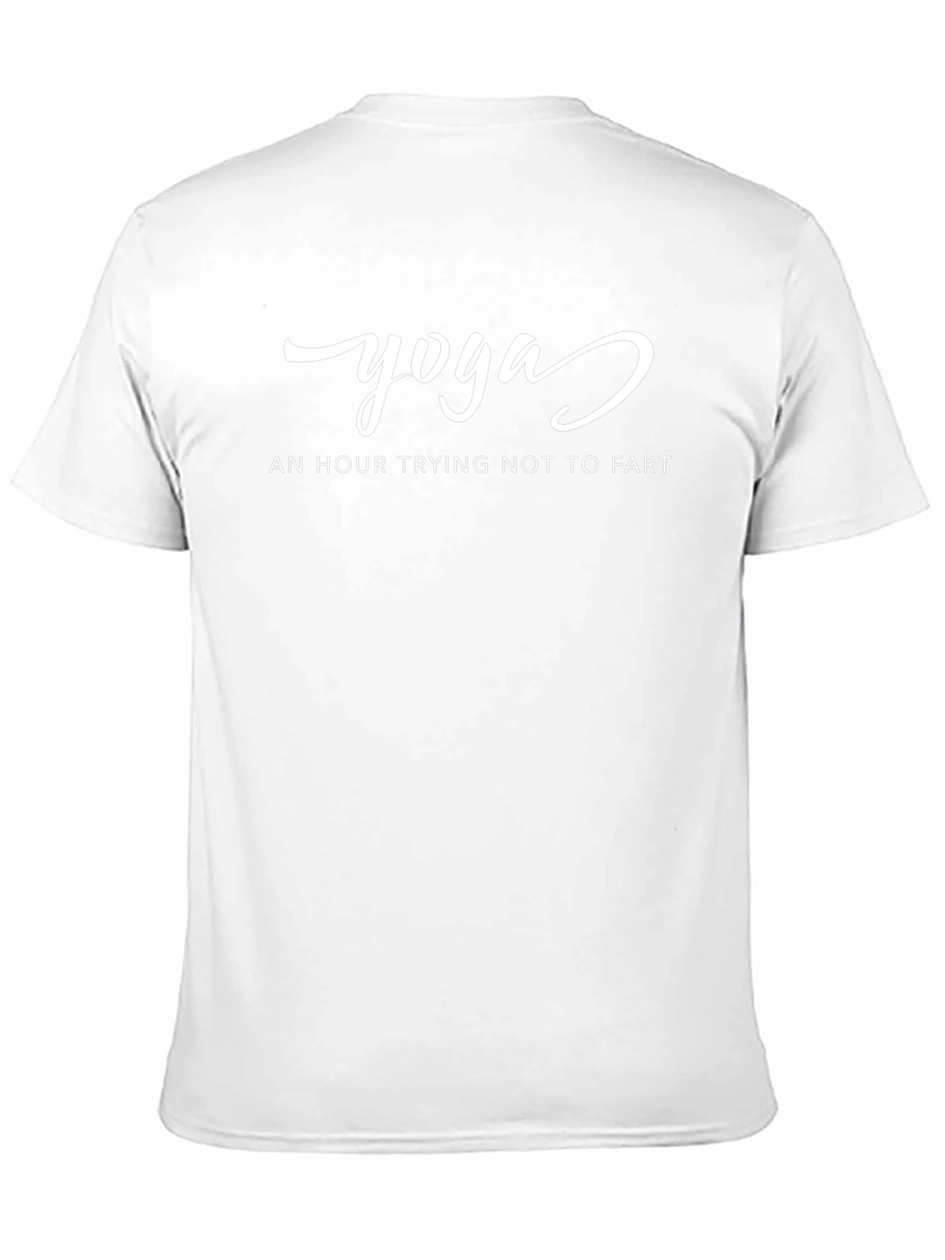 Yoga Funny T-Shirt - Trying Not to Fart