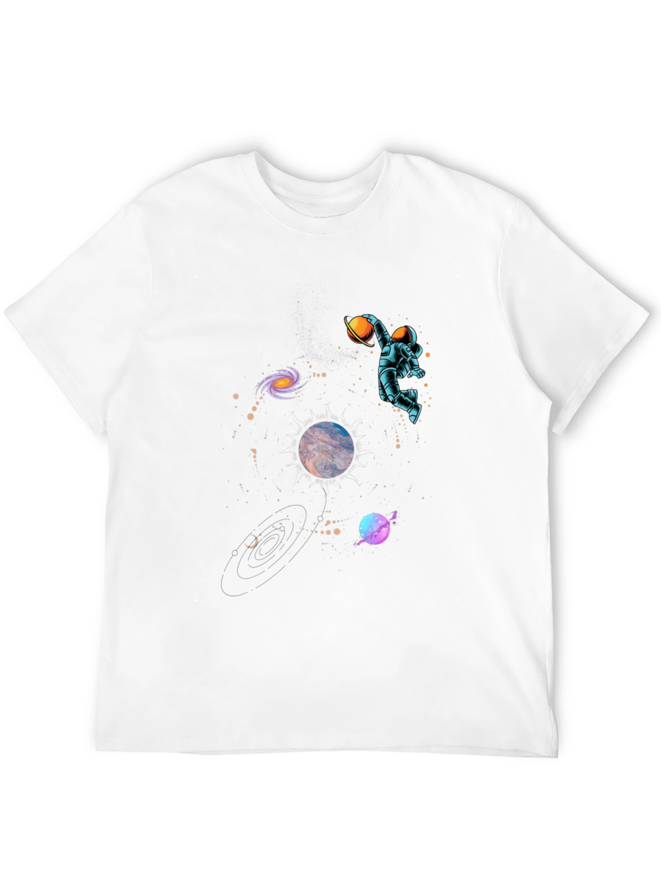Astronaut Galaxy T-Shirt - Cosmic Dunk!