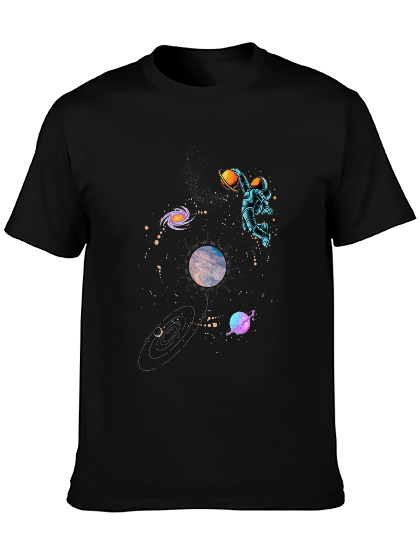 Astronaut Galaxy T-Shirt - Cosmic Dunk!
