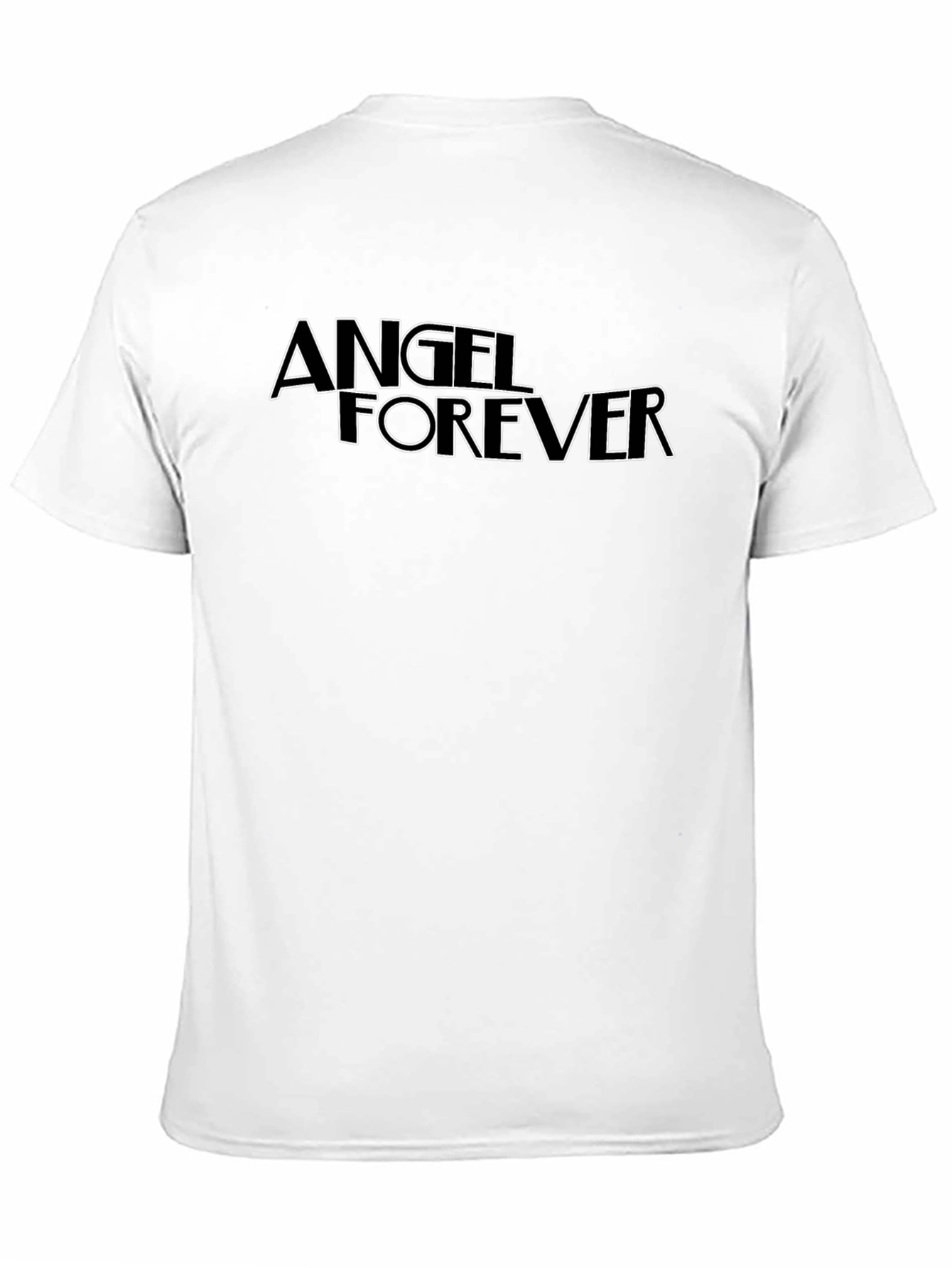 Angel Forever Black Graphic T-Shirt