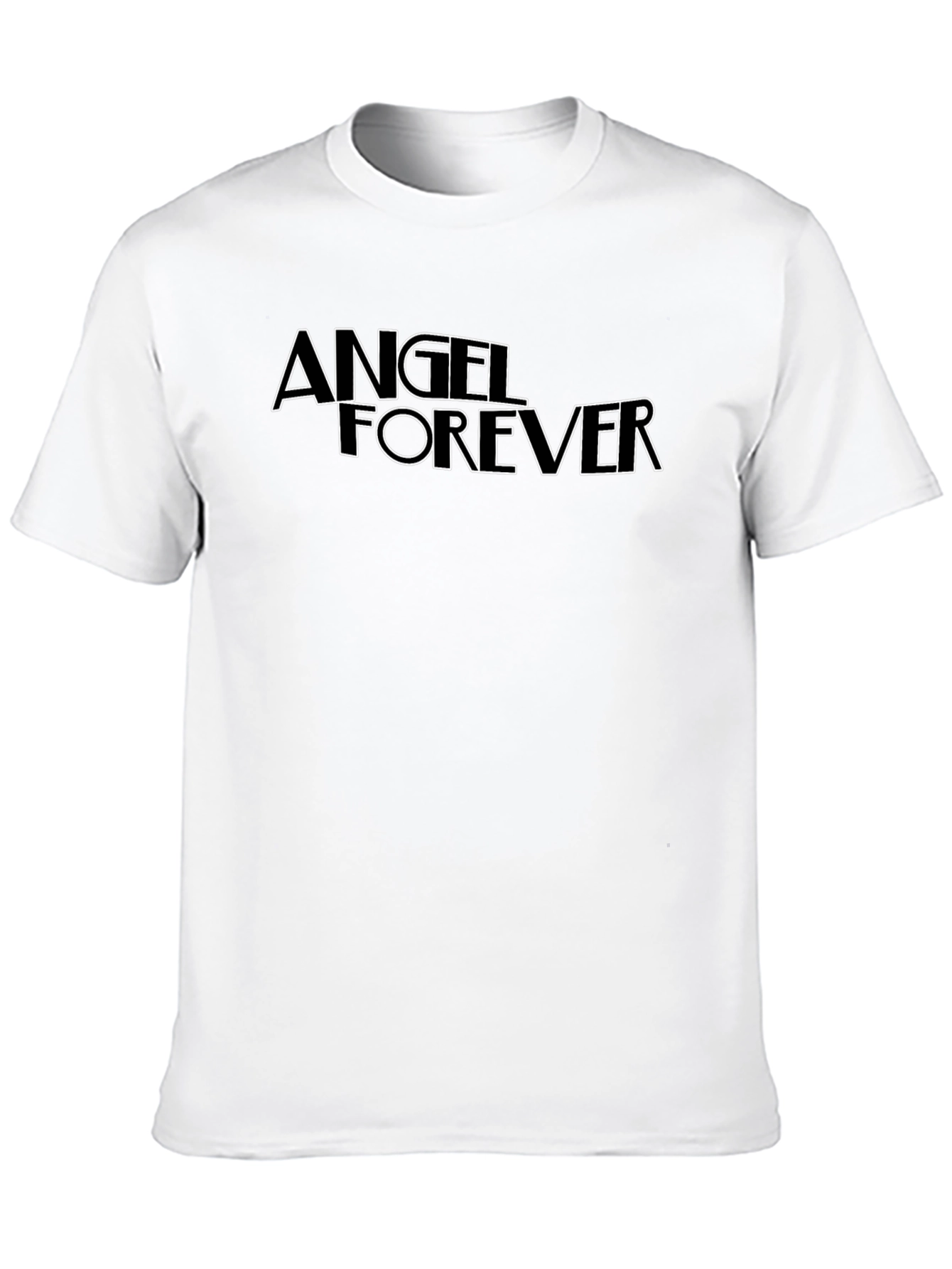 Angel Forever Black Graphic T-Shirt