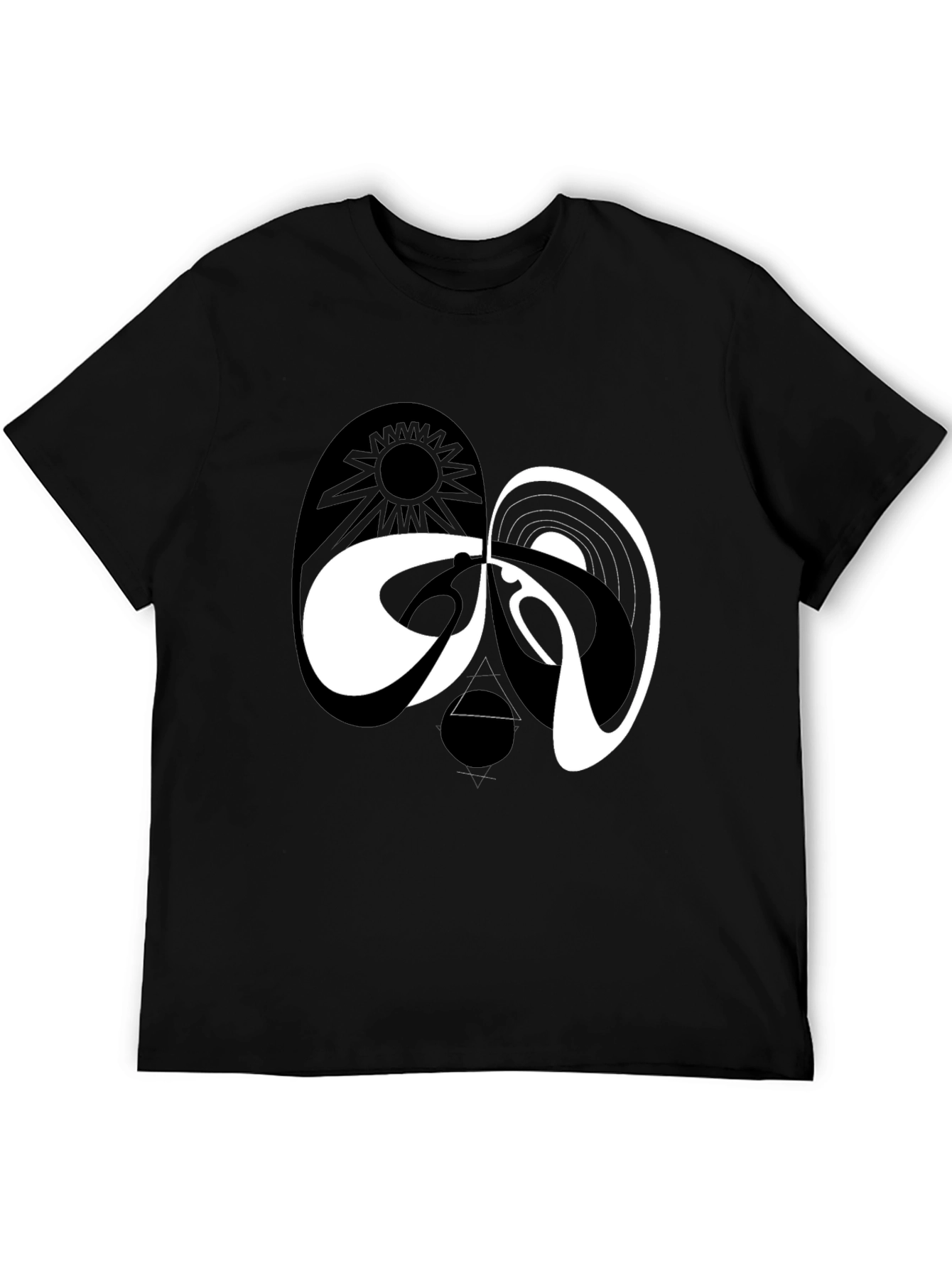 Yin Yang Dark Side of the Moon Graphic Tee