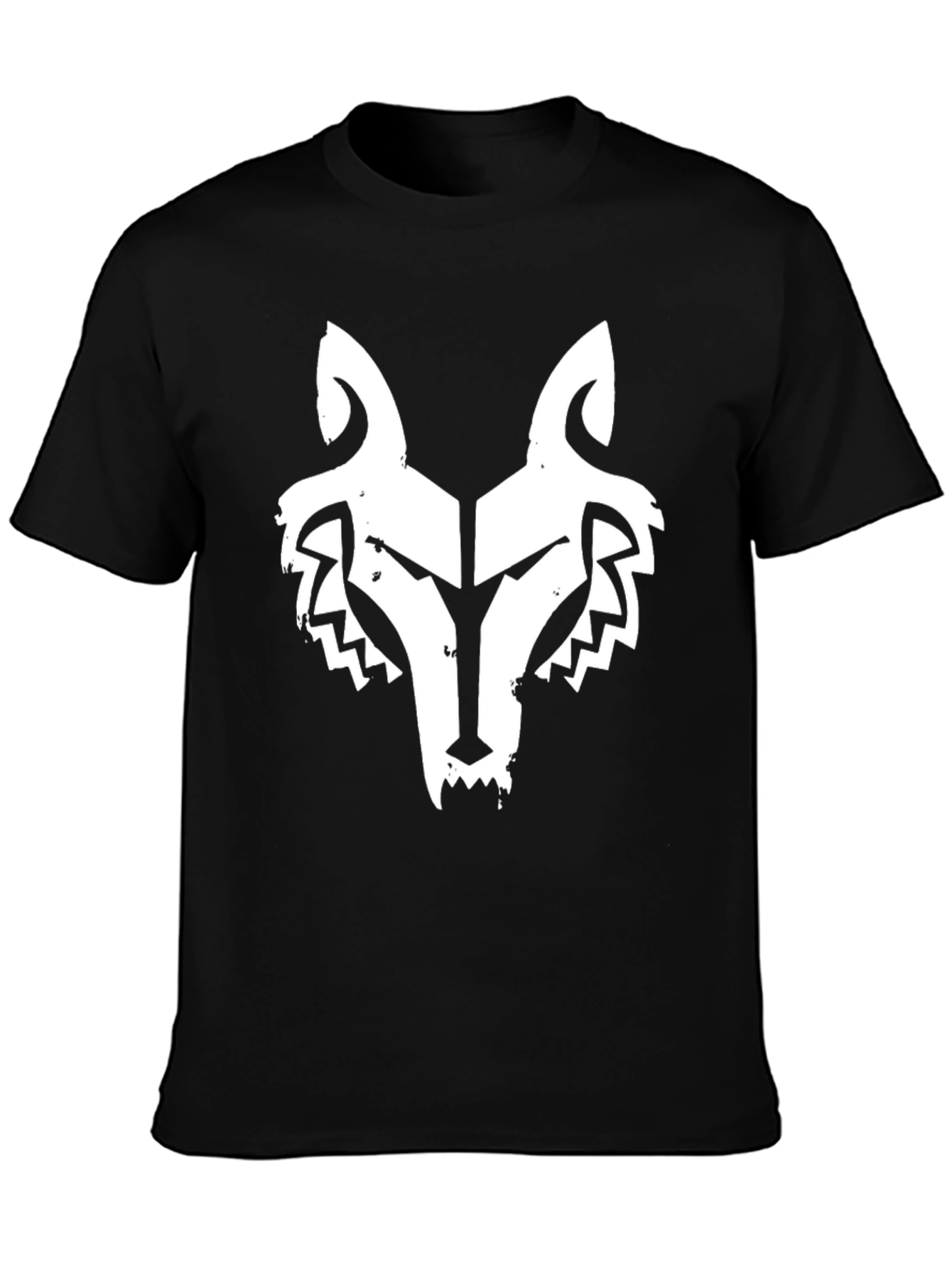 Wolf Graphic Black T-Shirt - Trendy Streetwear