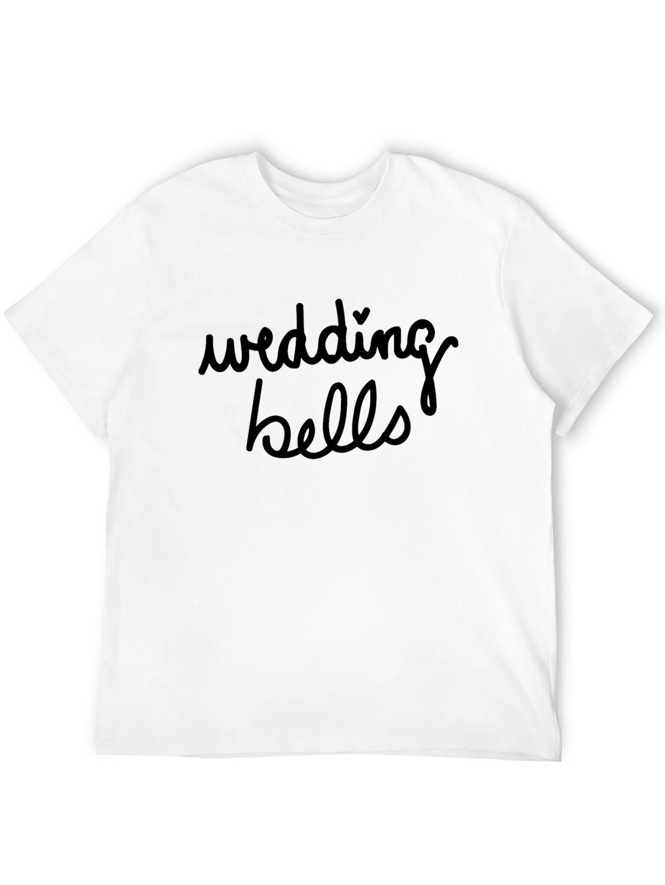 Wedding Bells Graphic Tee - Black Cotton T-Shirt
