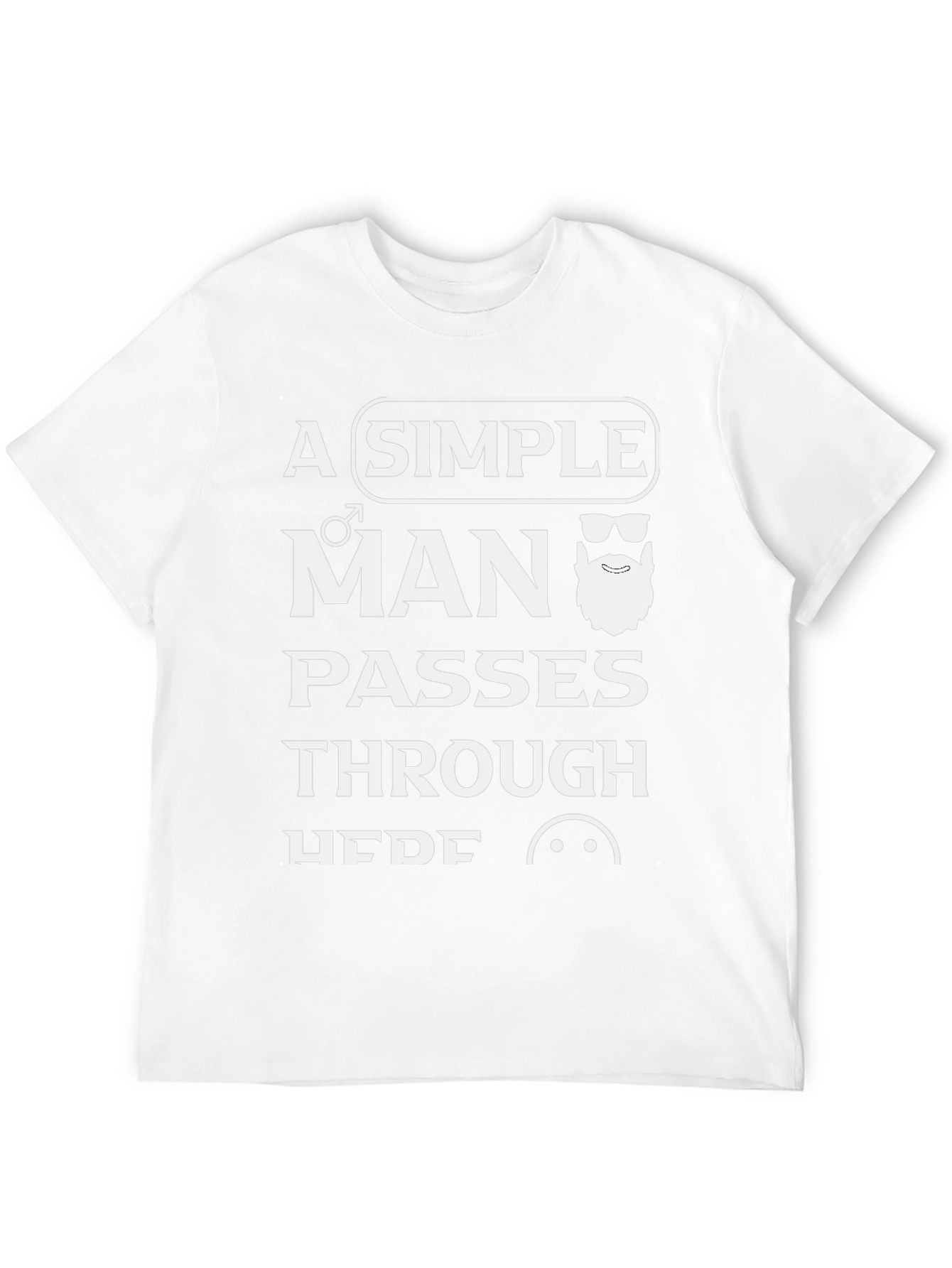 A Simple Man T-Shirt - Stylish Graphic Tee