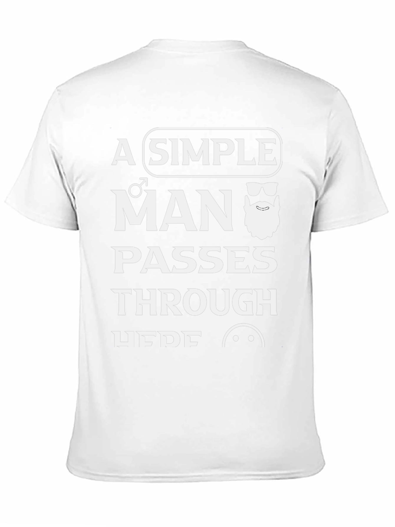 A Simple Man T-Shirt - Stylish Graphic Tee