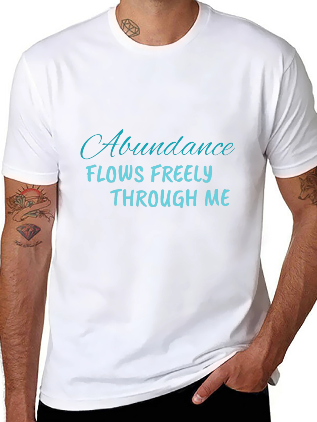 Abundance Flows Freely T-Shirt - Positive Affirmation