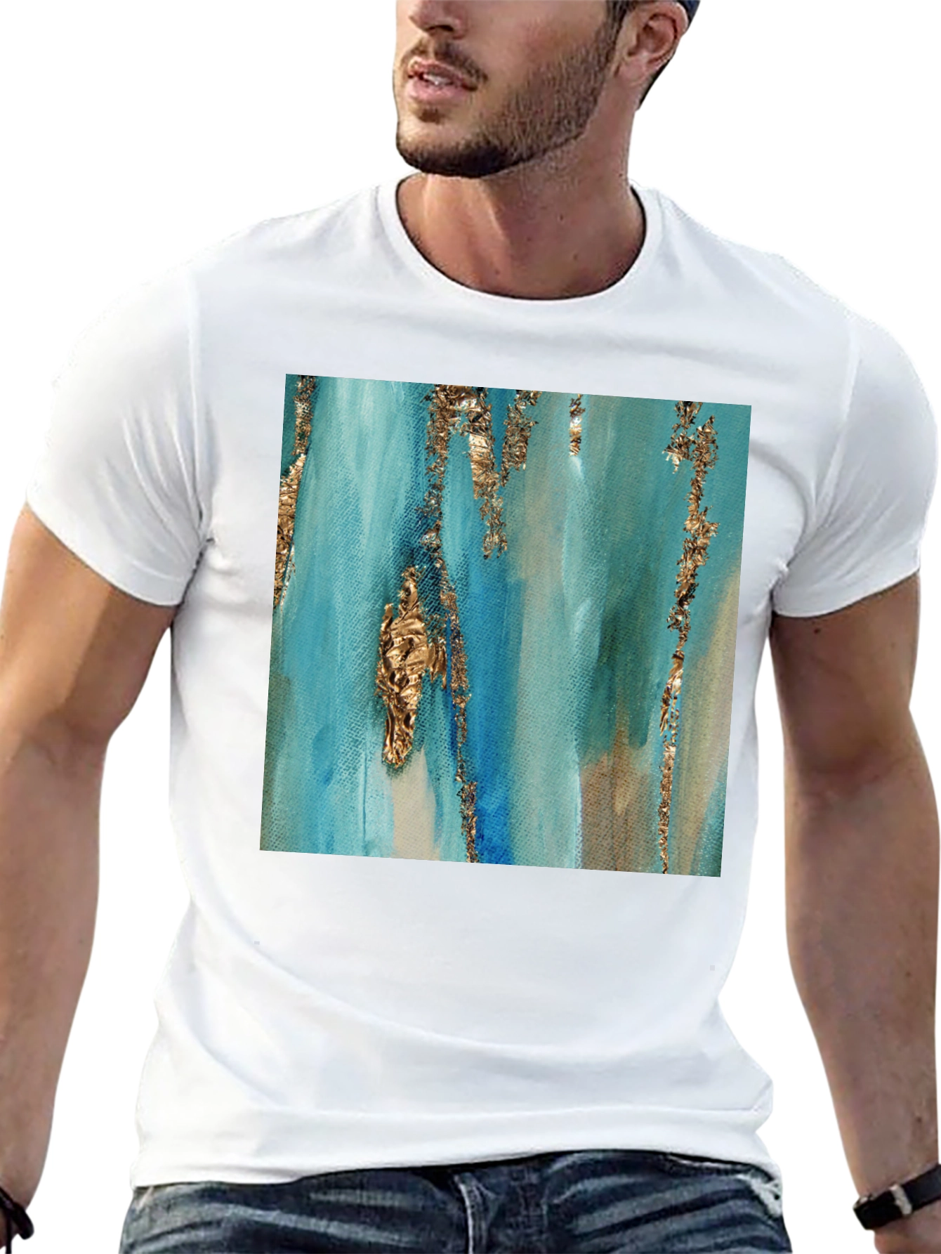 Abstract Art Black T-Shirt