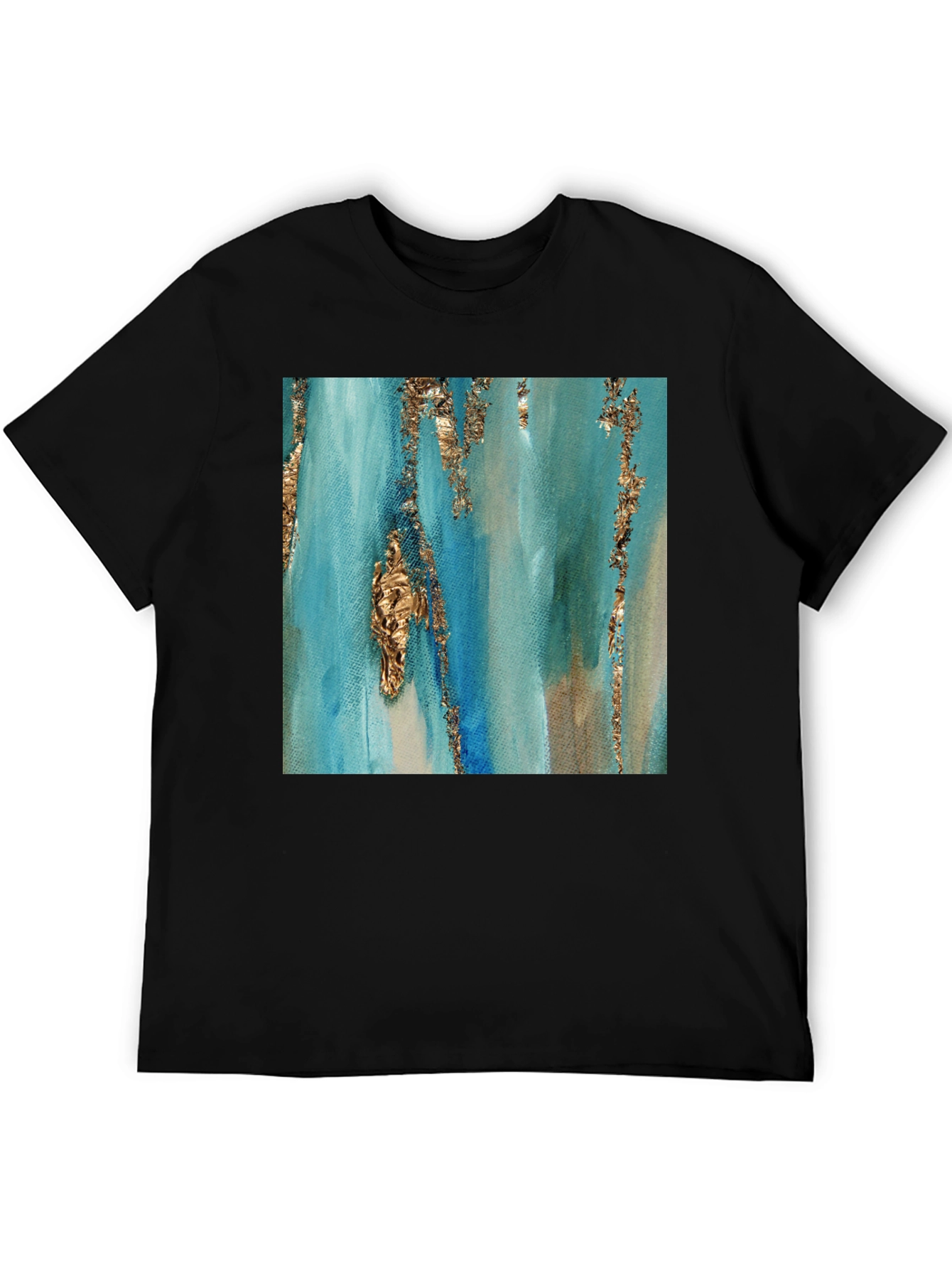 Abstract Art Black T-Shirt