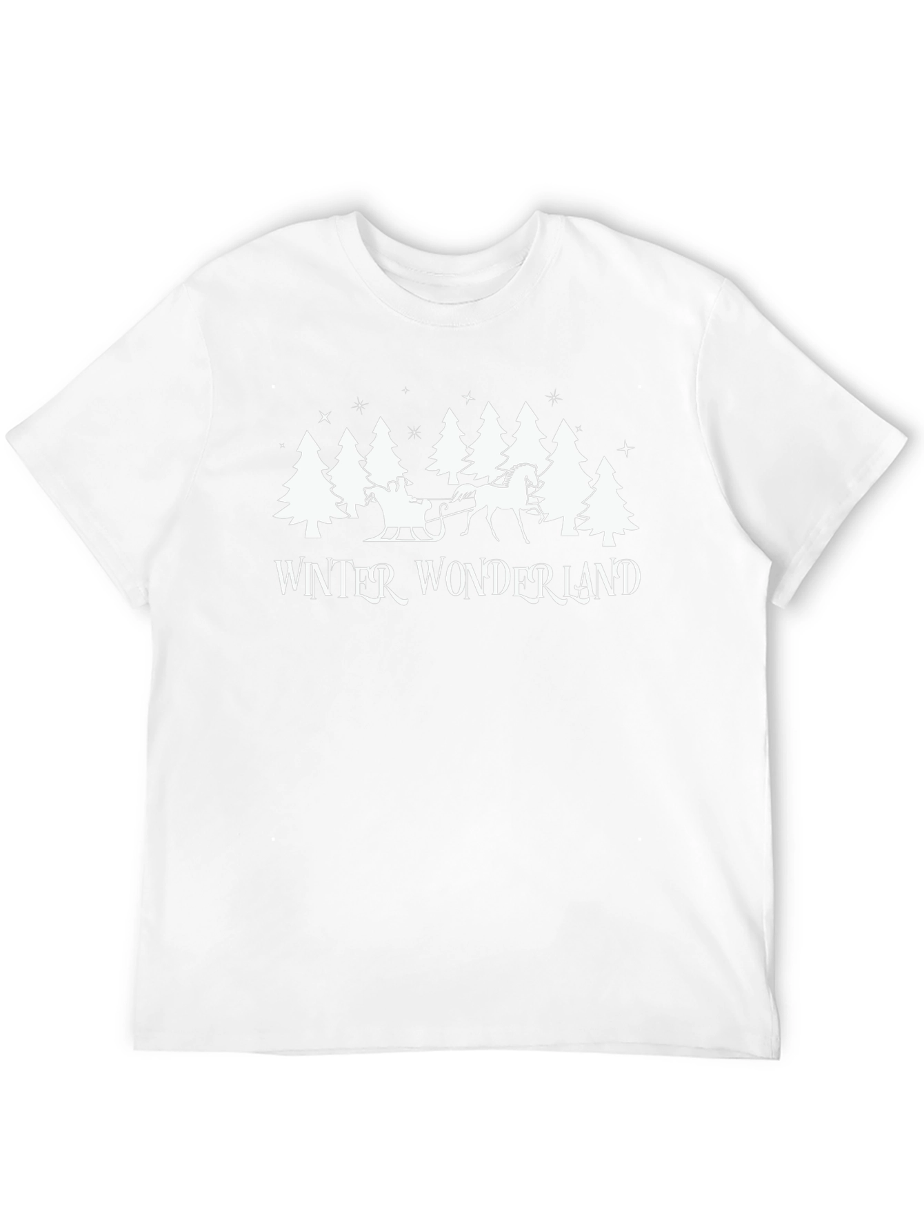 Winter Wonderland Graphic Tee - Black Holiday T-Shirt