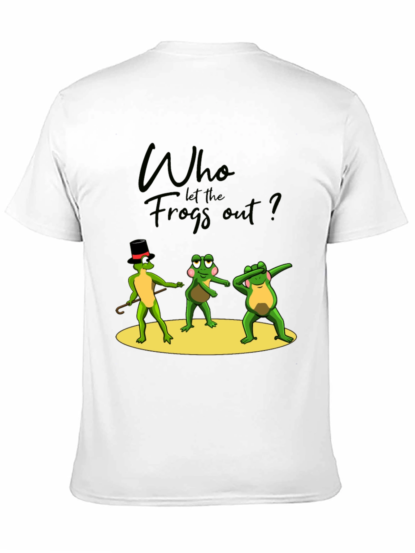 Who Let the Frogs Out? Funny Graphic T-Shirt