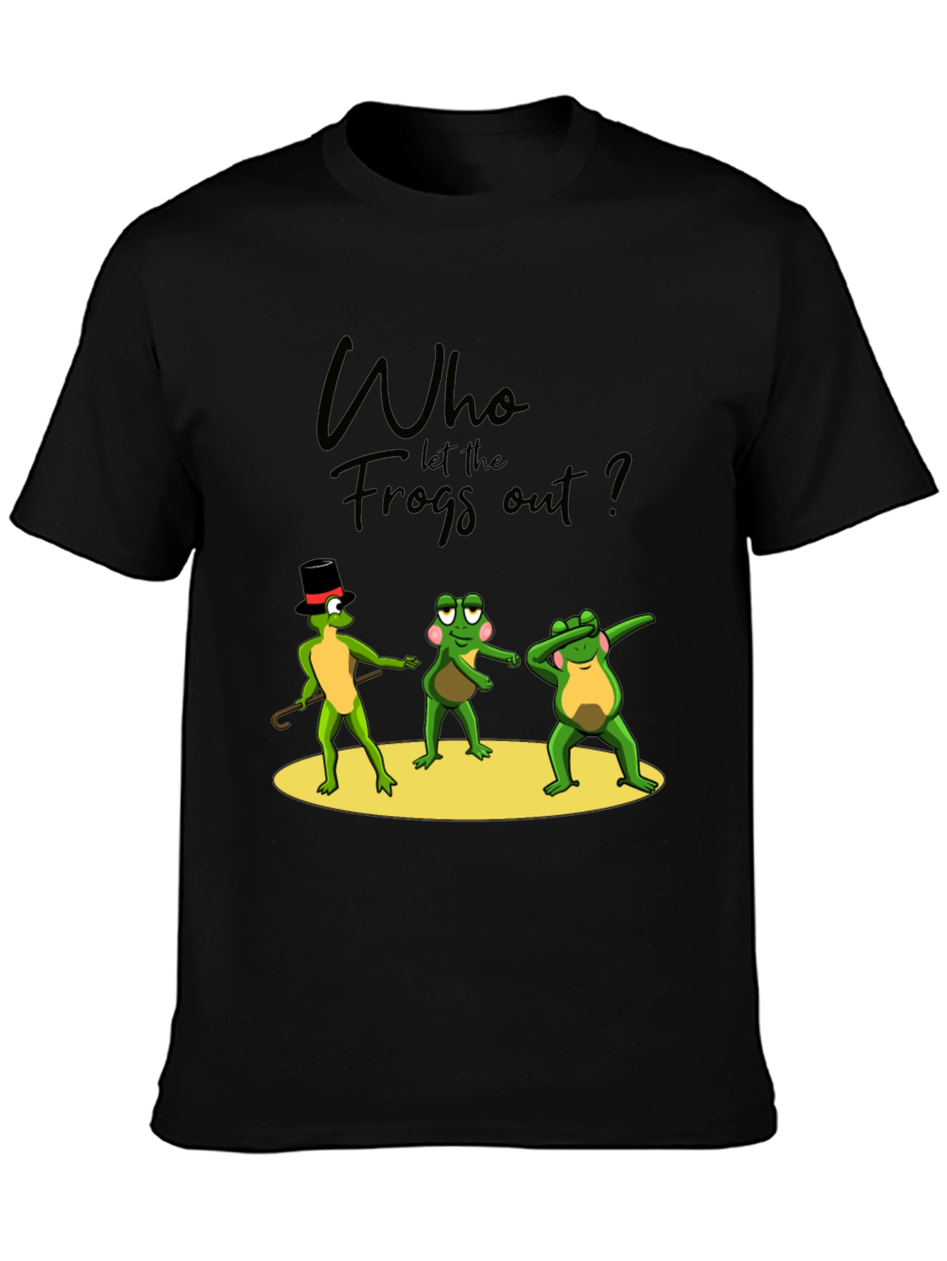Who Let the Frogs Out? Funny Graphic T-Shirt