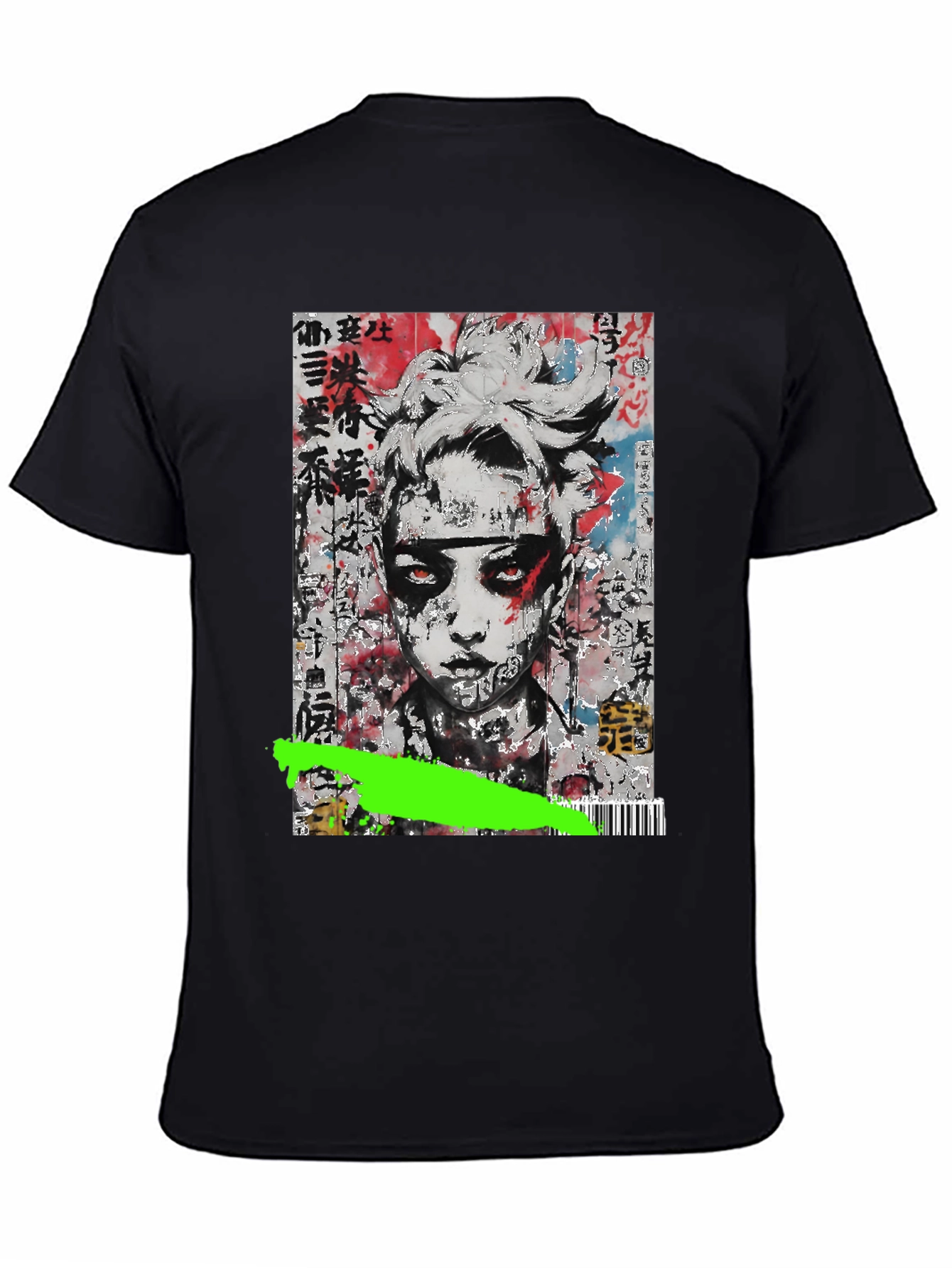 Abstract Graphic Tee - Black