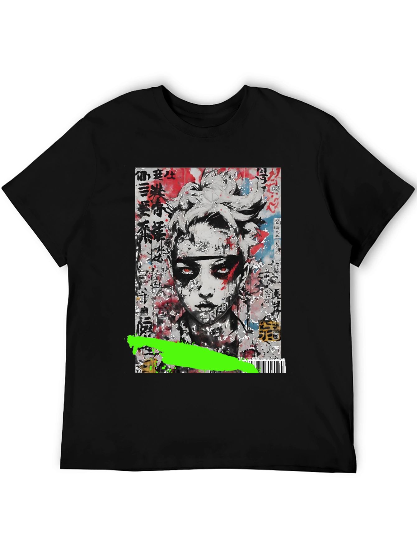 Abstract Graphic Tee - Black