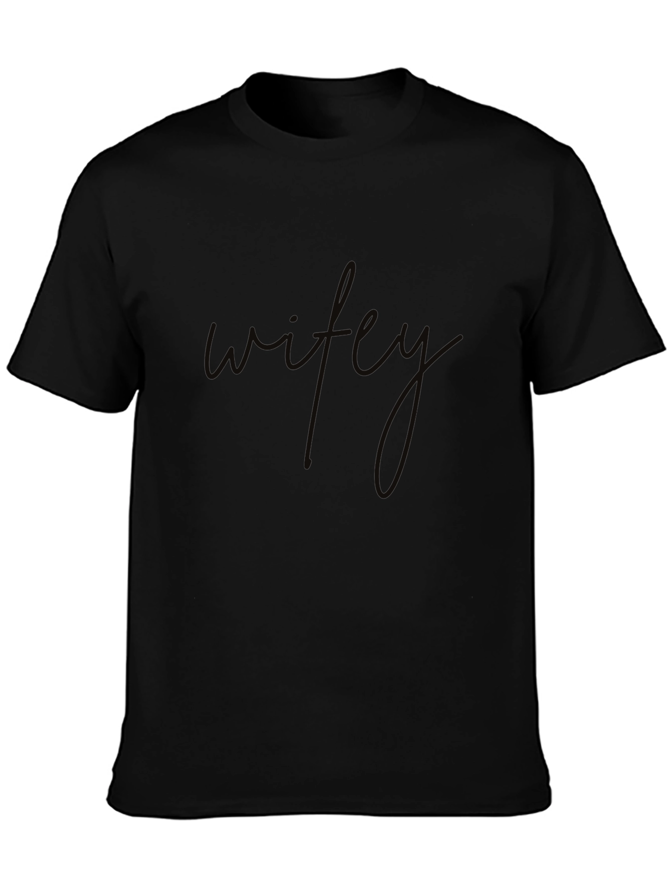 Wifey Black Graphic Tee