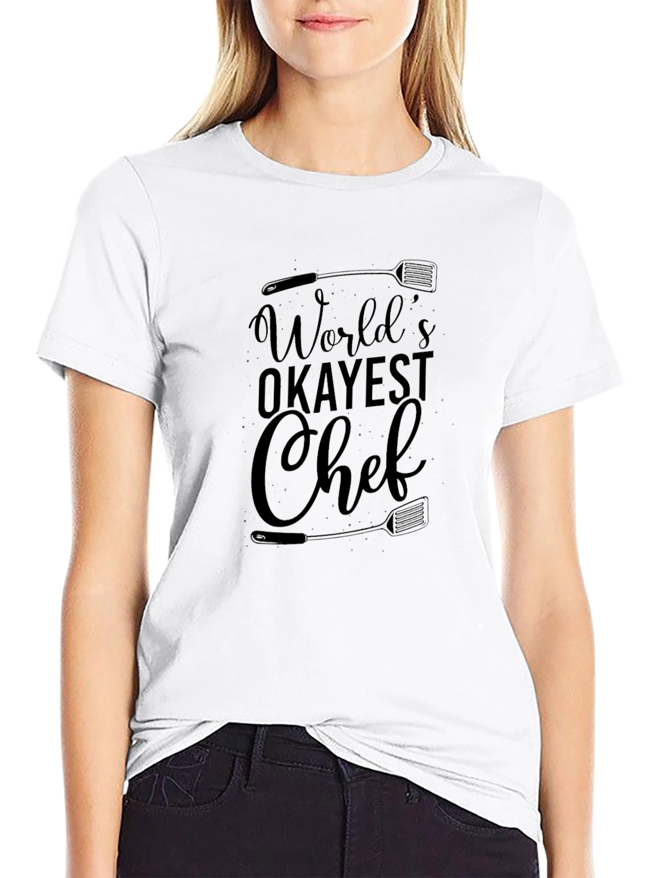 Worlds Okayest Chef - Funny Graphic Tee