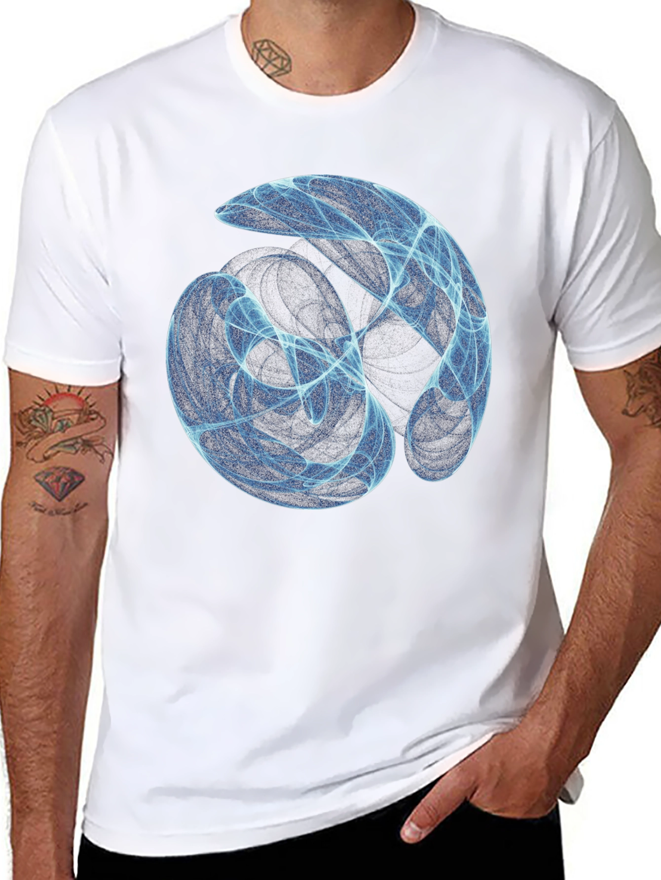 Abstract Swirl T-Shirt - Modern Graphic Tee
