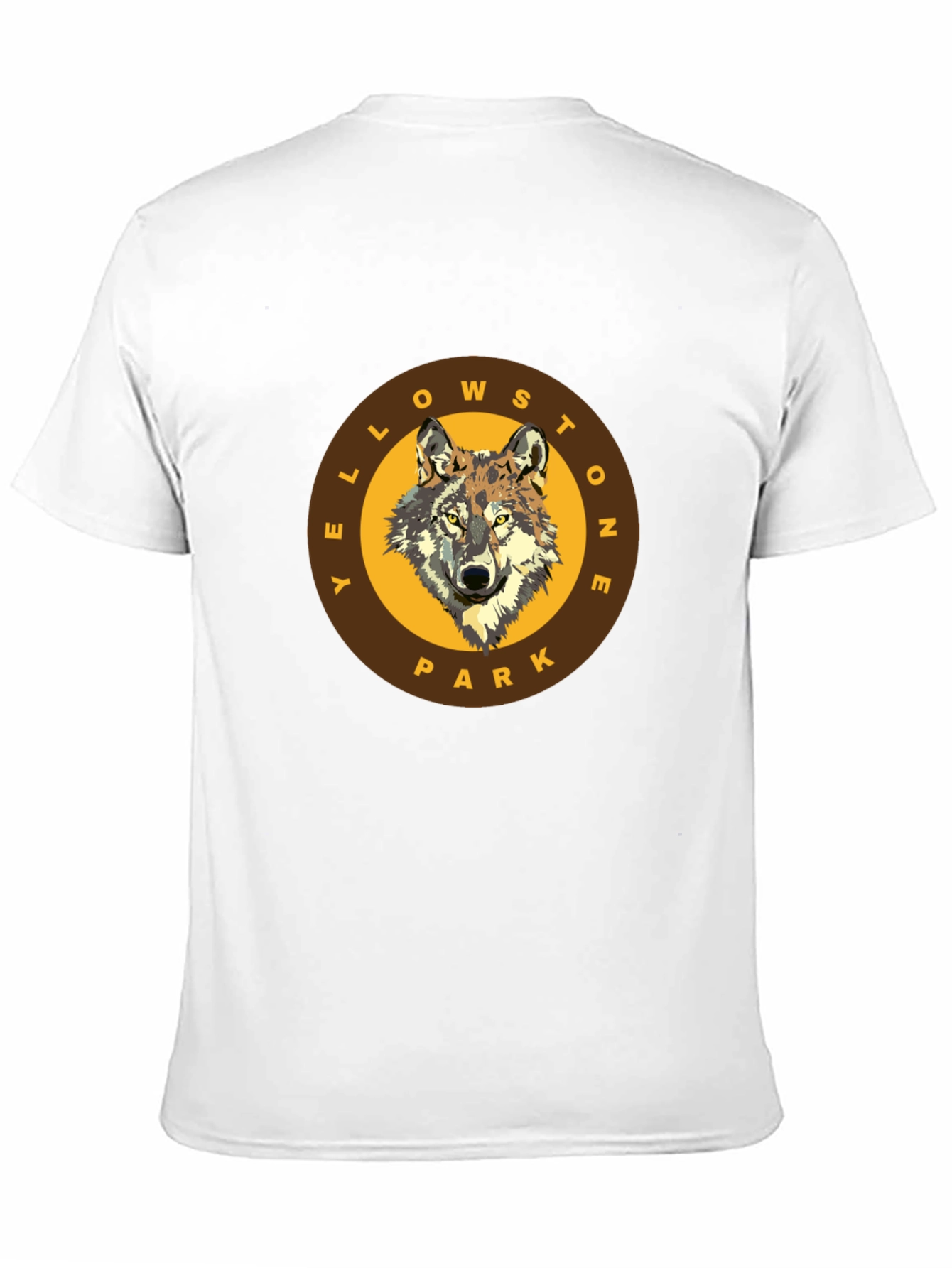 Yellowstone Park Wolf Graphic T-Shirt