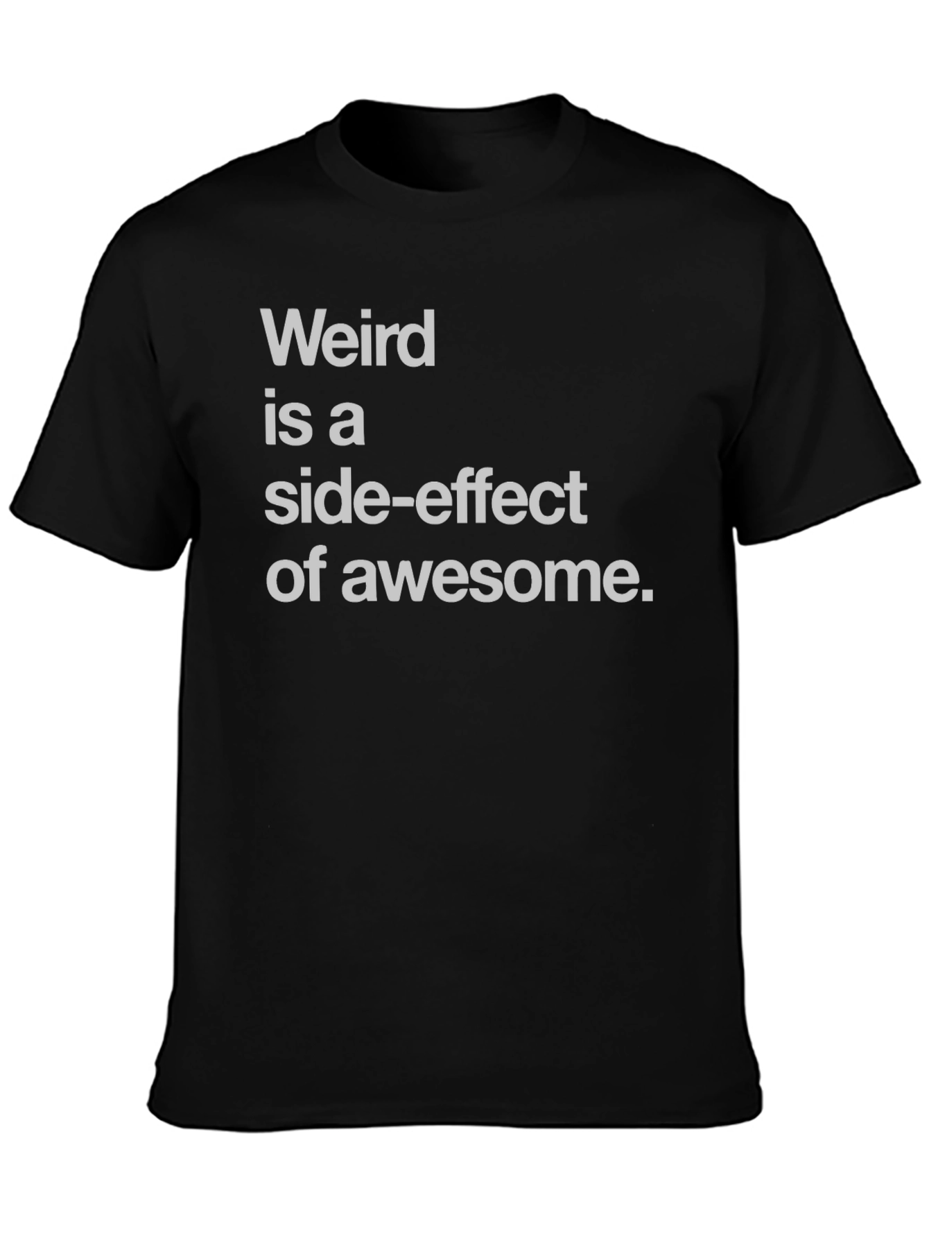 Weird is Awesome Tee - Black Graphic T-Shirt