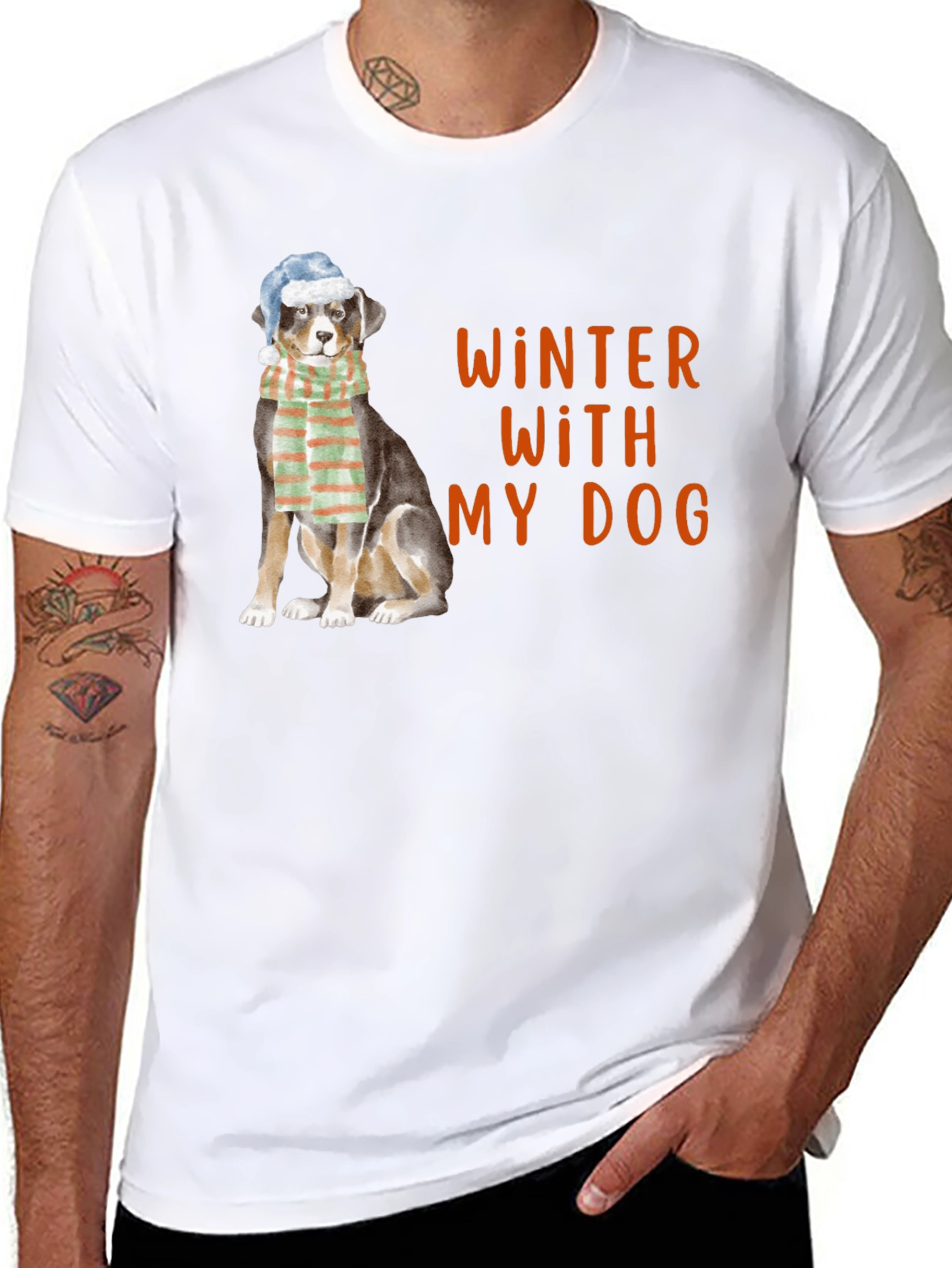 Winter With My Dog Graphic Tee