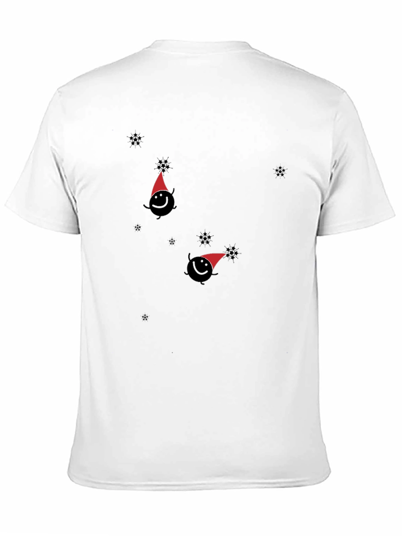 Whimsical Winter Tee - Santa Hat Design